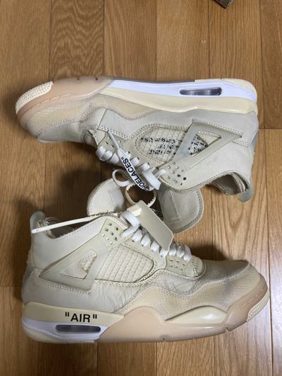 Off-White × Nike Women's Air Jordan 4 SP "Sail"