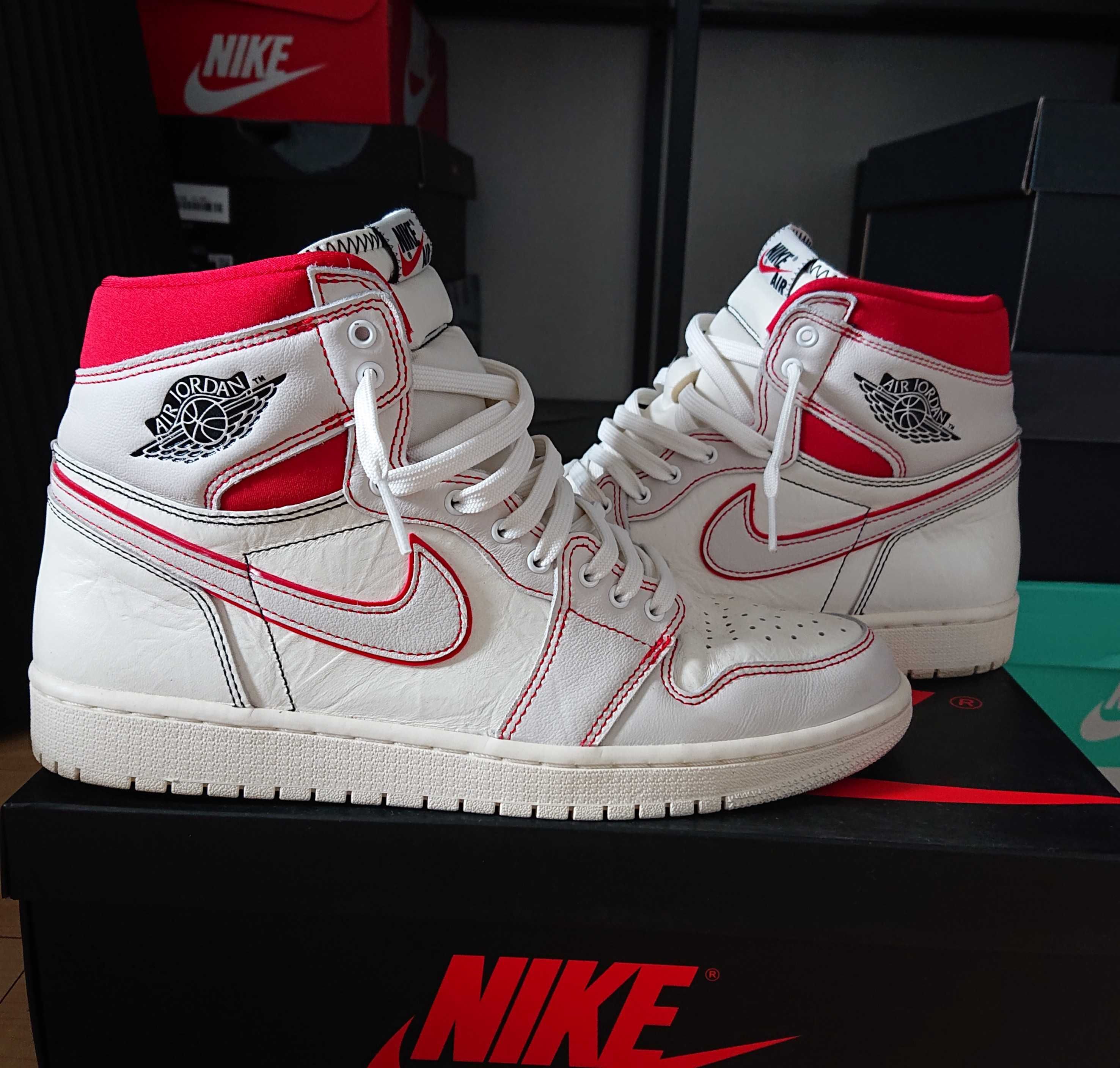 Nike Air Jordan 1 Retro High OG "Sail/University Red"     