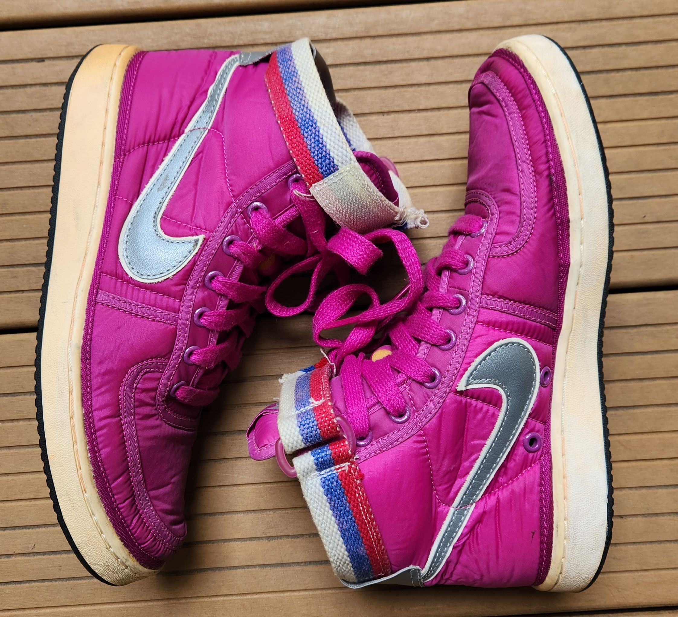 Nike Vandal High Supreme VNTG "Magenta/Silver"