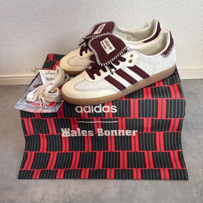Wales Bonner × adidas Samba Pony Tonal Low "Cream White/Mystery Brown"