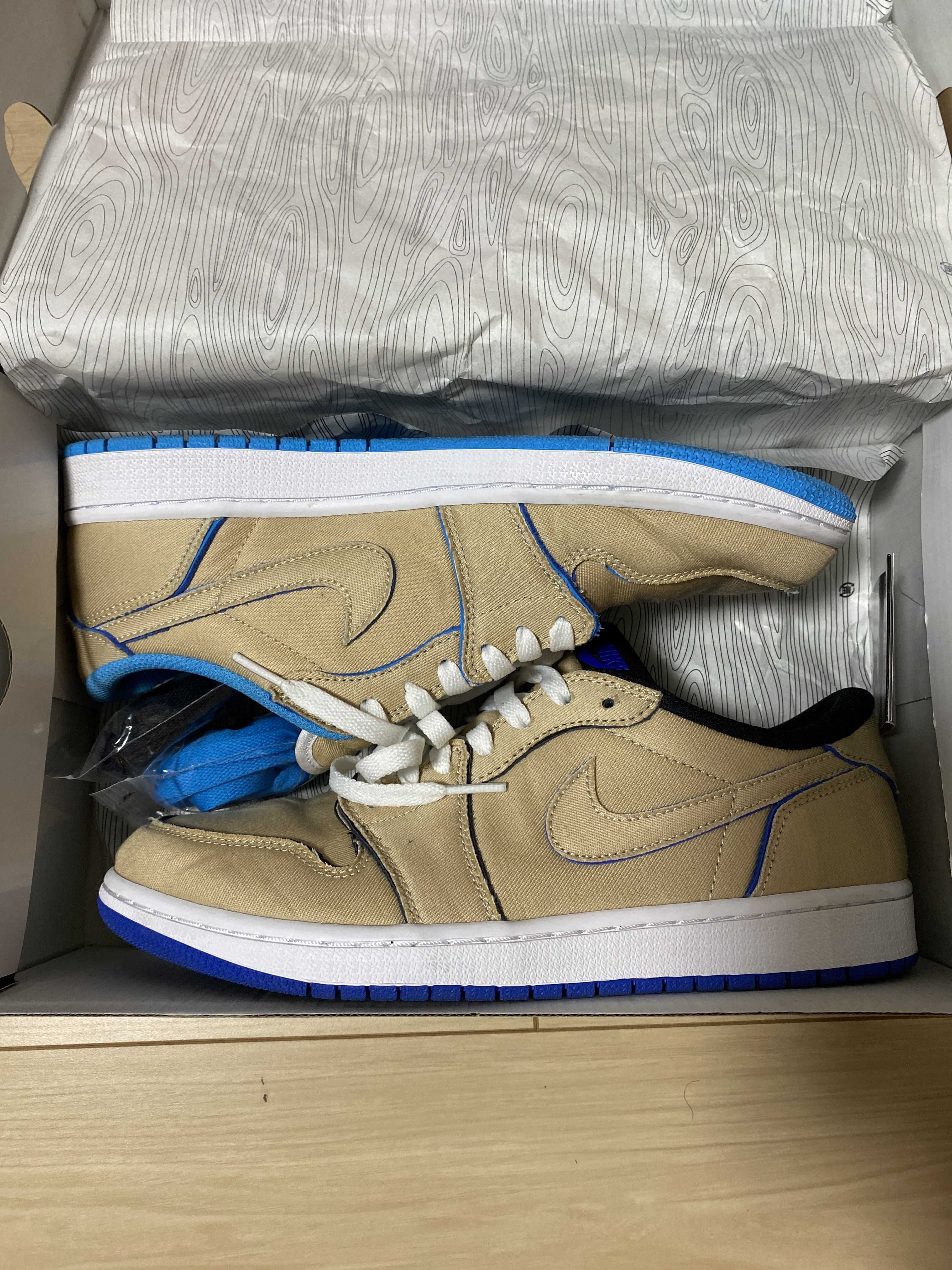 Nike SB Air Jordan 1 Low "Desert Ore/Royal Blue" 