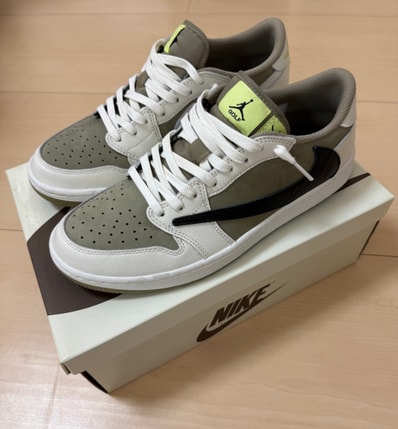 Travis Scott × Nike Air Jordan 1 Low Golf NRG "Neutral Olive"