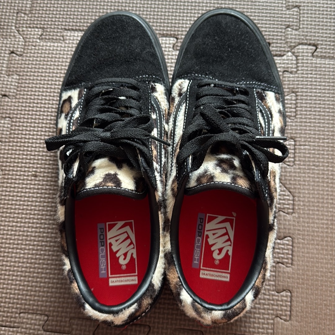 Supreme × Vans Leopard Old Skool "Black"