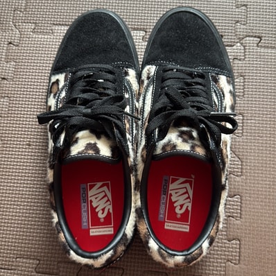 Supreme × Vans Leopard Old Skool "Black"