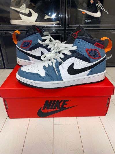 FACETASM × Nike Air Jordan 1 Mid "White/Navy"
