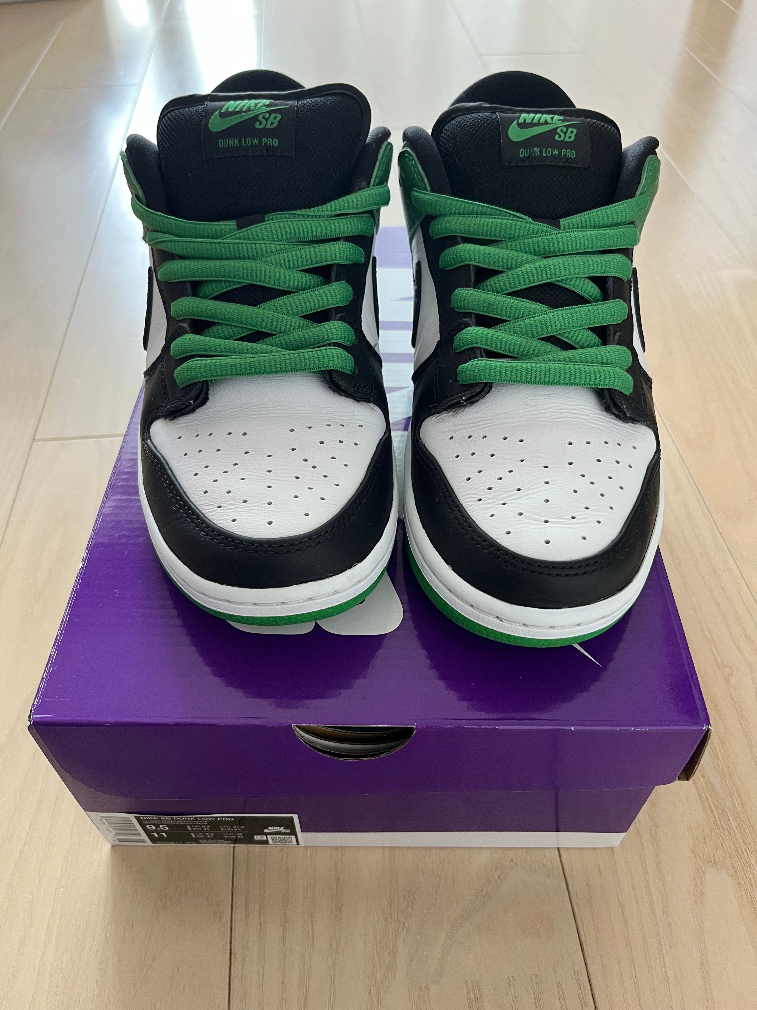 Nike SB Dunk Low Pro "Black and Classic Green"