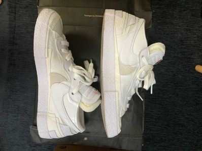 sacai × Nike Blazer Low "White Patent Leather"