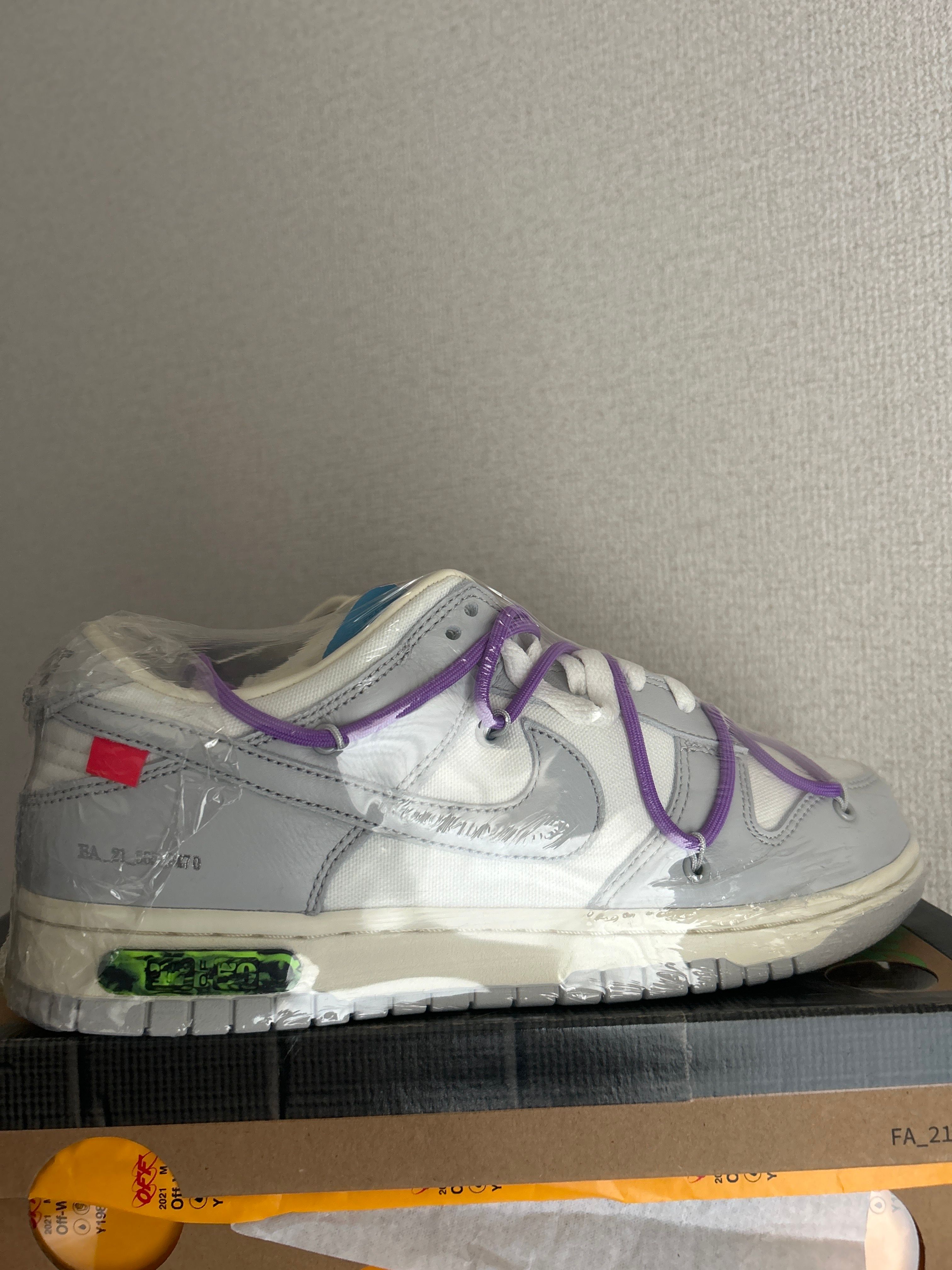 Off-White × Nike Dunk Low "Sail/Neutral Gray"