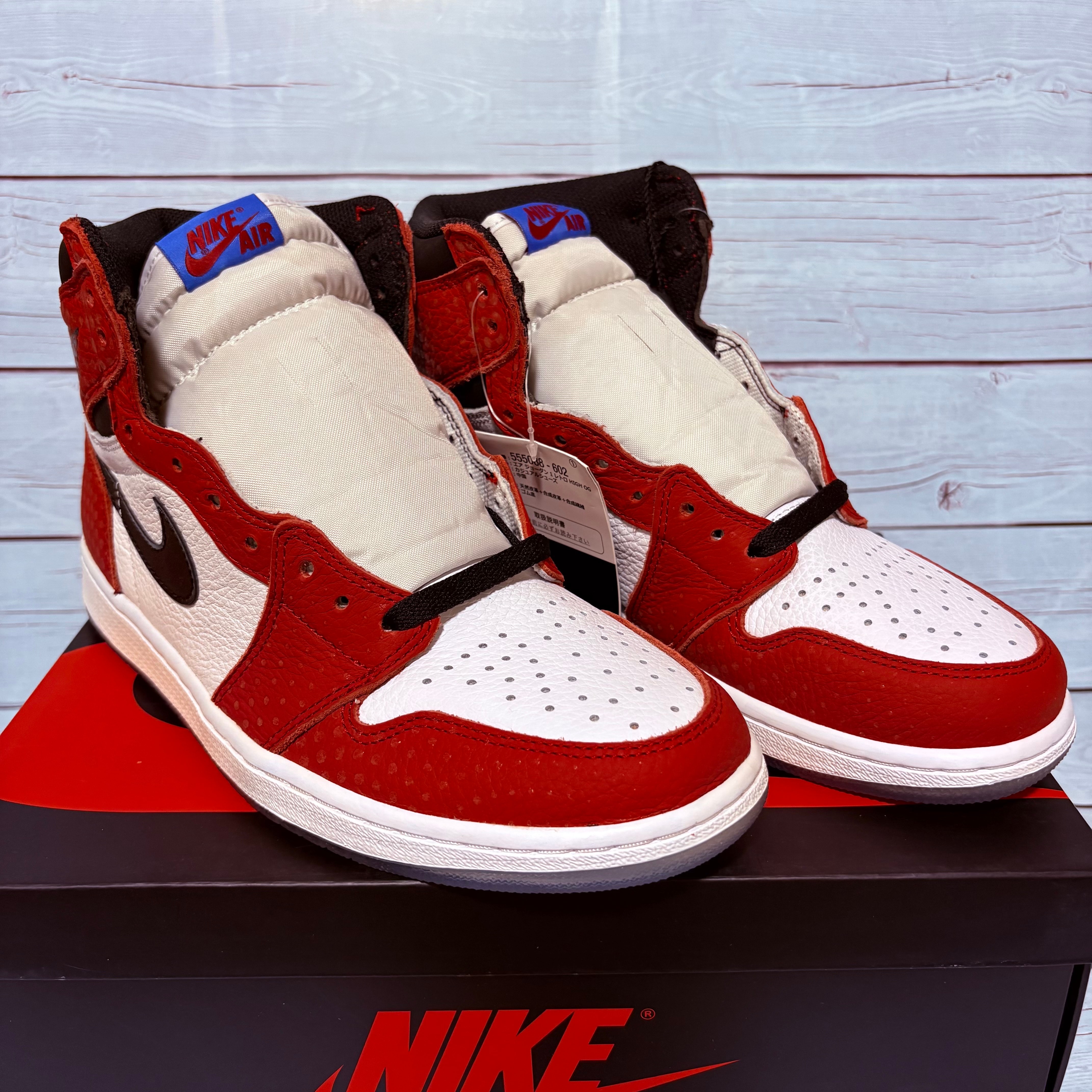Spiderman × Nike Air Jordan 1 Origin Story "Gym Red/White/Photo Blue/Black"