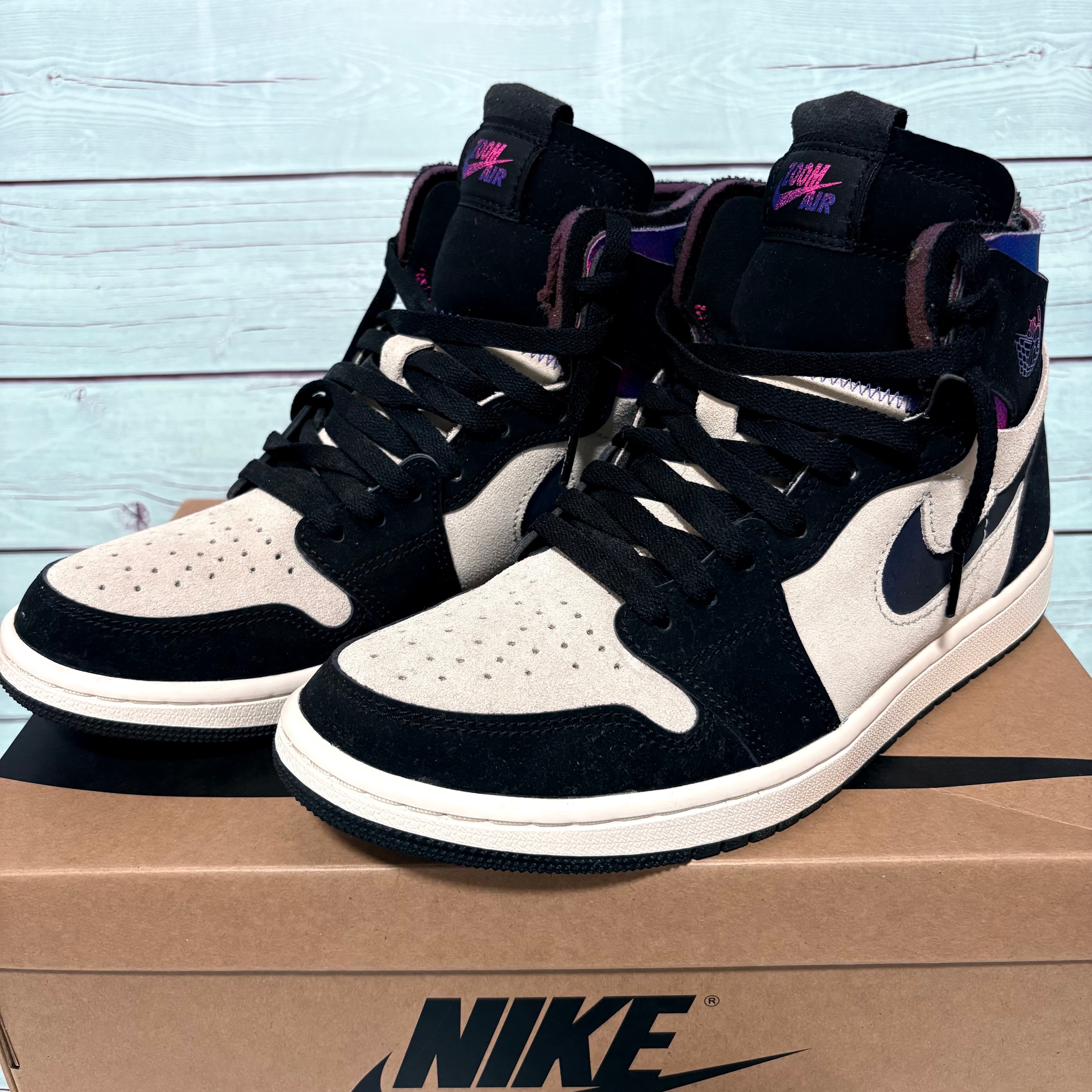Paris Saint-Germain (PSG) × Nike Air Jordan 1 High Zoom Air CMFT "White/Black"