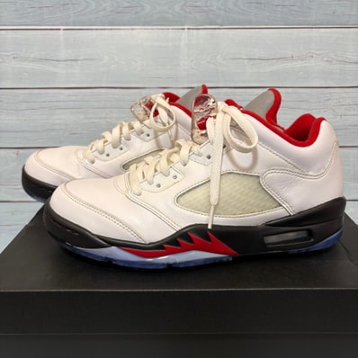 Nike Air Jordan 5 Retro Low Golf "Fire Red/Silver Tongue"