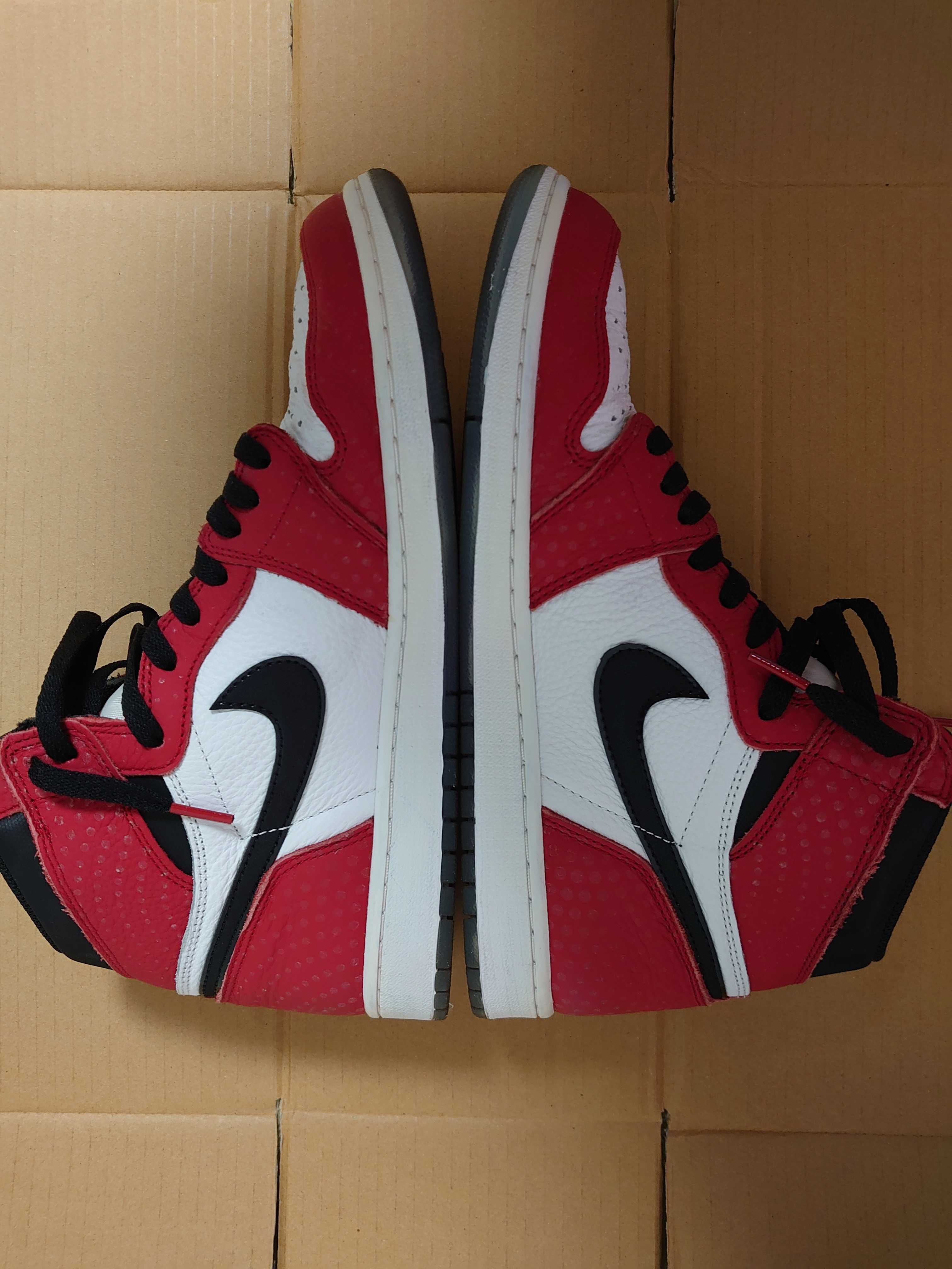Spiderman × Nike Air Jordan 1 Origin Story "Gym Red/White/Photo Blue/Black"
