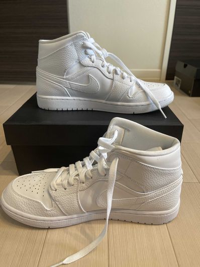 Nike Air Jordan 1 Mid "Triple White"(2020)
