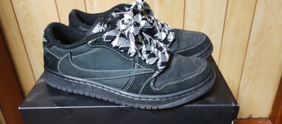 Travis Scott × Nike Air Jordan 1 Low OG SP "Black Phantom"