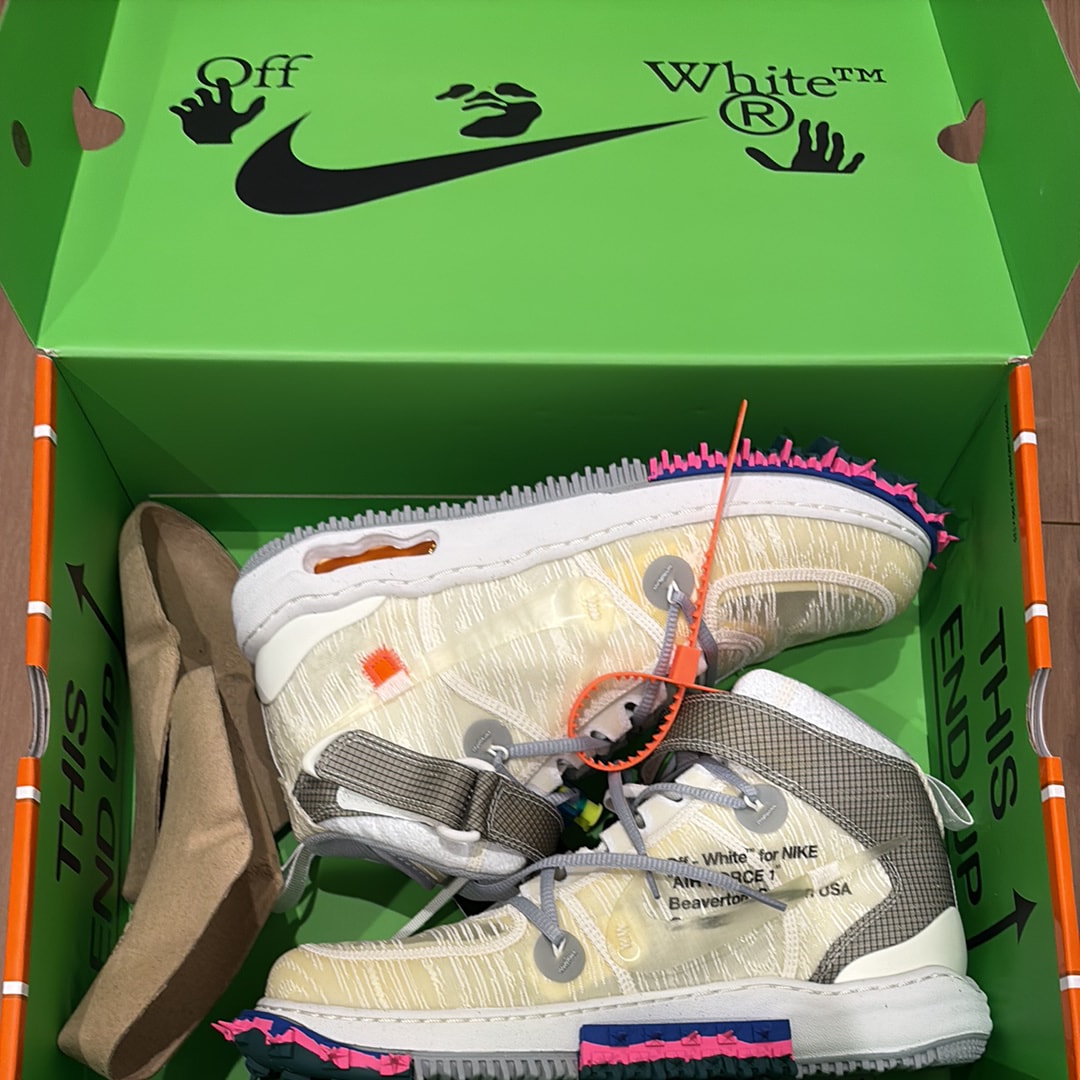 Off-White × Nike Air Force 1 Mid "White"