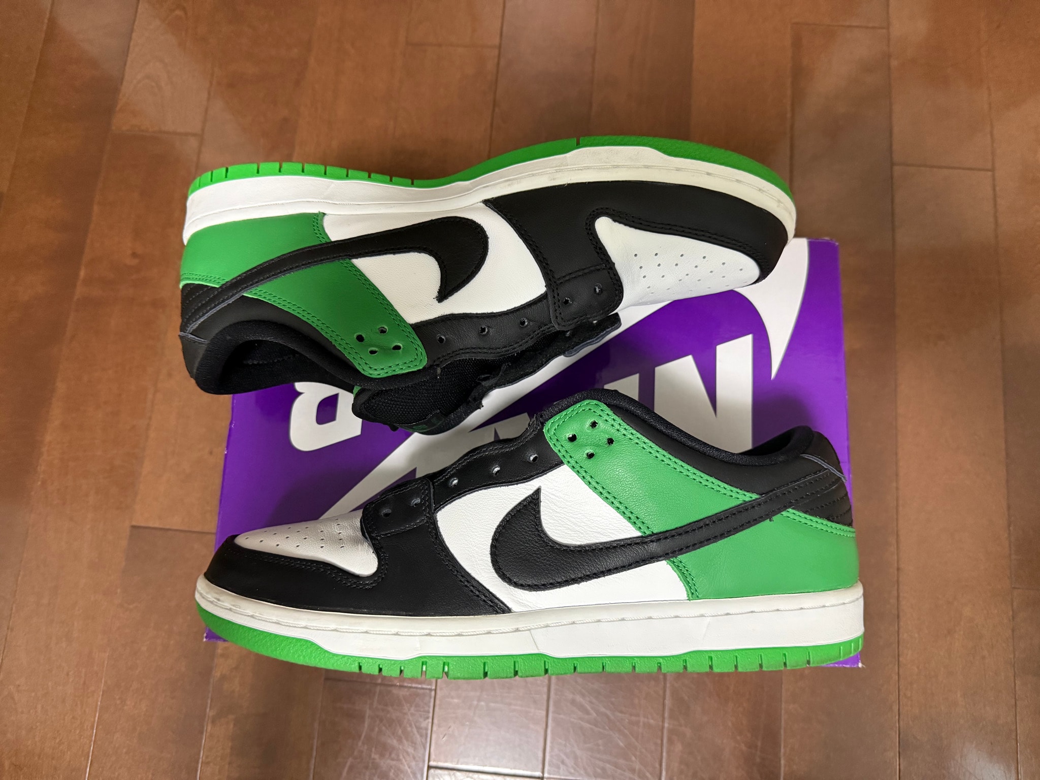 Nike SB Dunk Low Pro "Black and Classic Green"