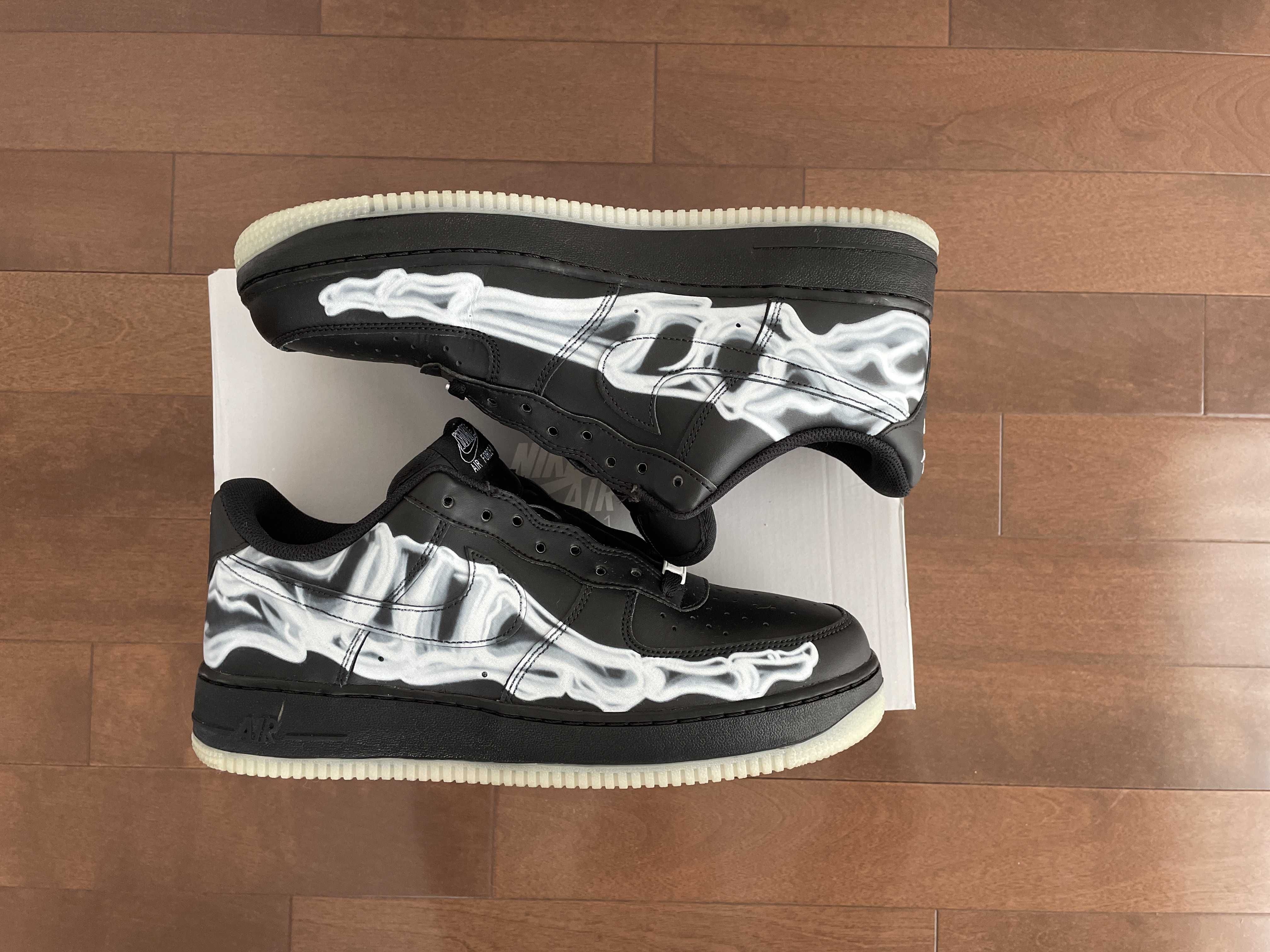 Nike Air Force 1 Low "Black Skeleton"