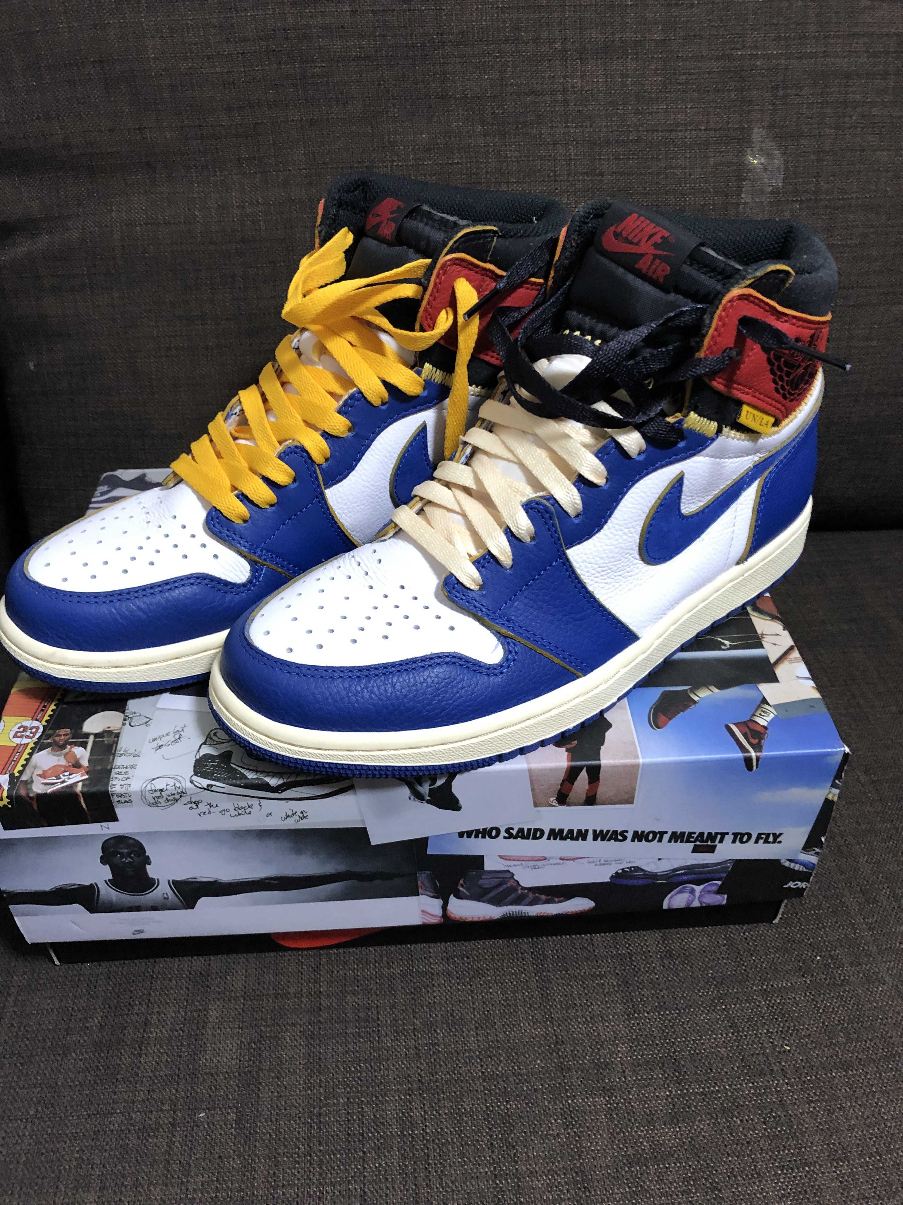 Union × Nike Air Jordan 1 Retro High OG NRG "Storm Blue/Varsity Red"