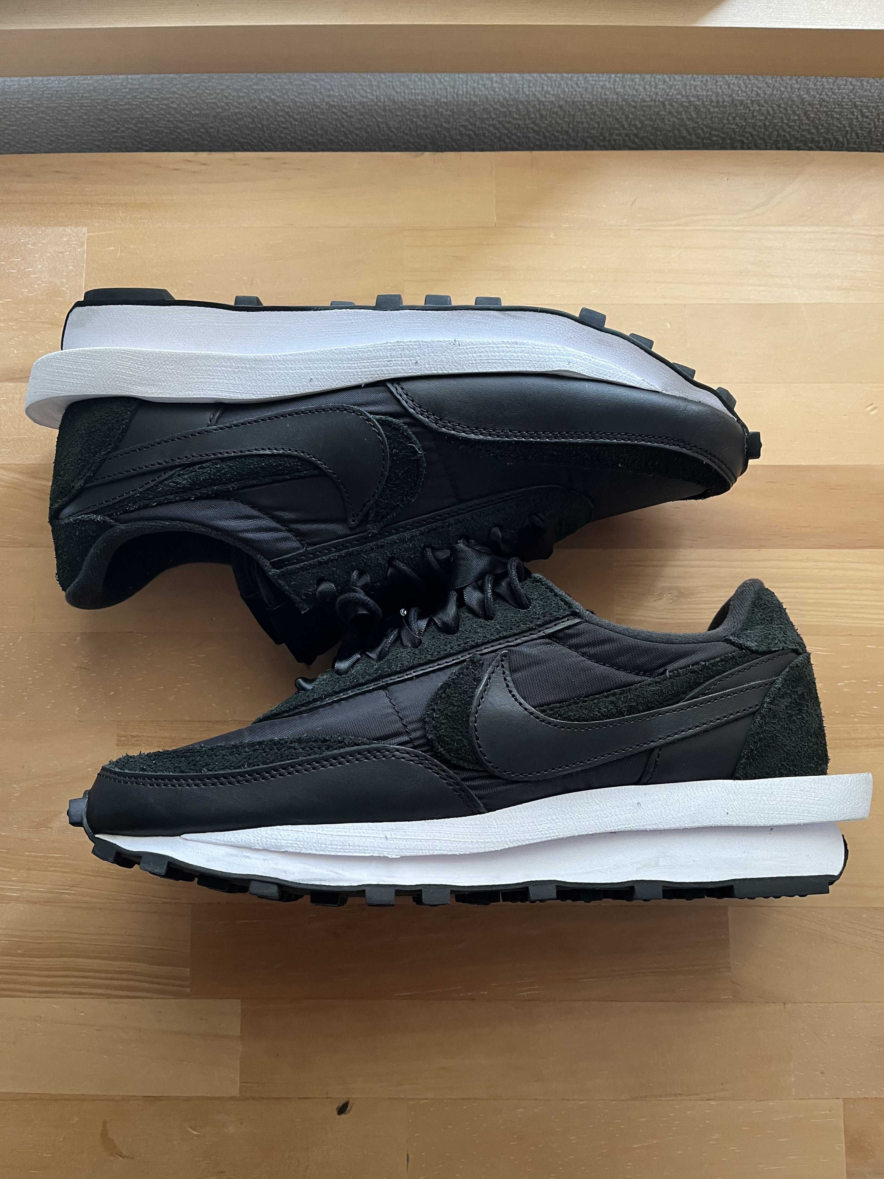 sacai × Nike LDV Waffle "Triple Black"