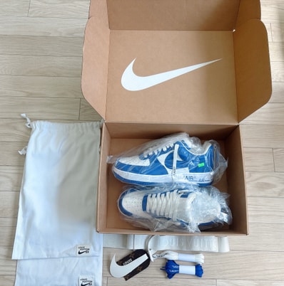 Louis Vuitton × Nike Air Force 1 Low by Virgil Abloh "White & Team Royal Blue"