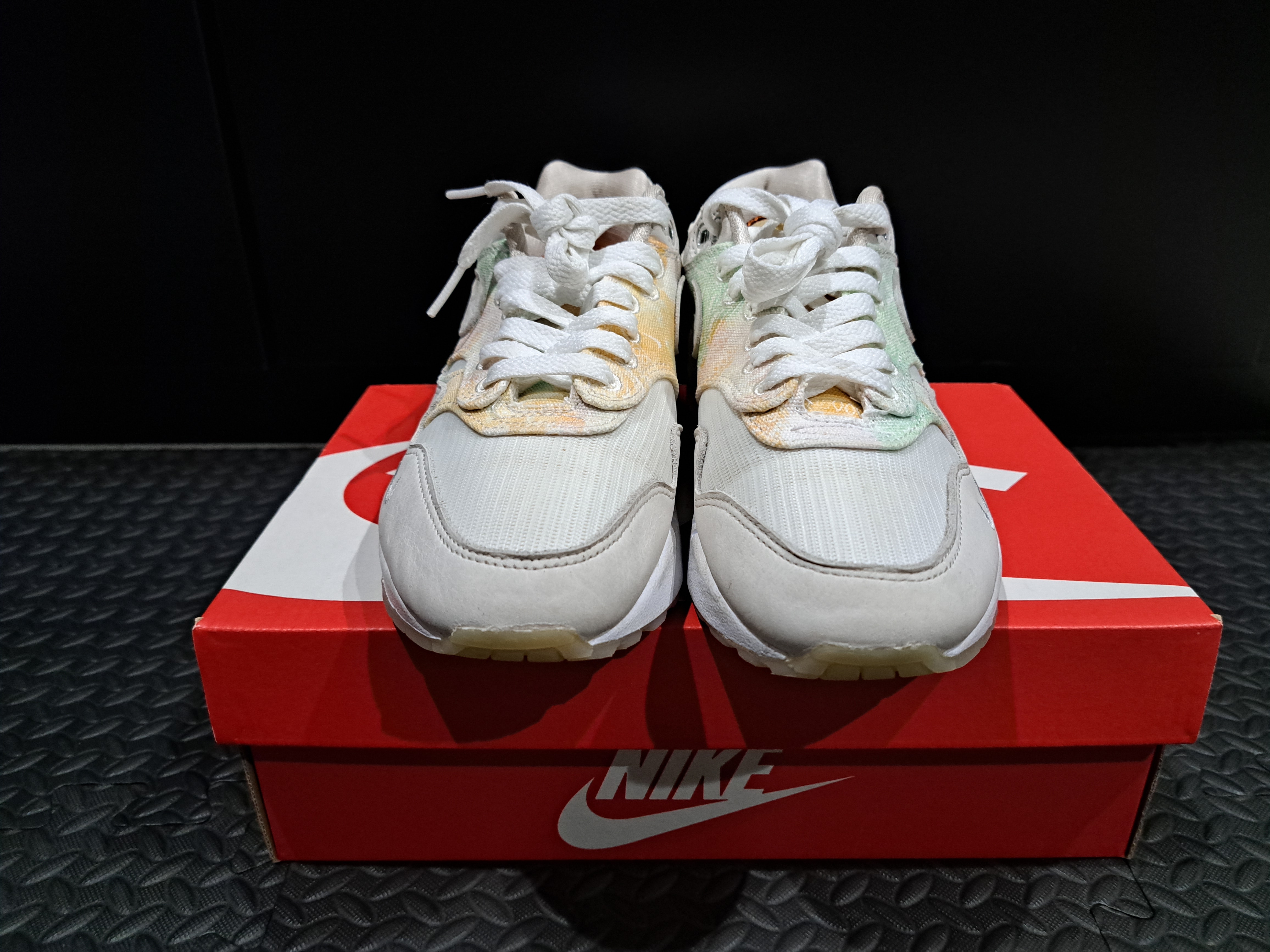 Nike Women's Air Max 1 "Phantom and Bright Mandarin"