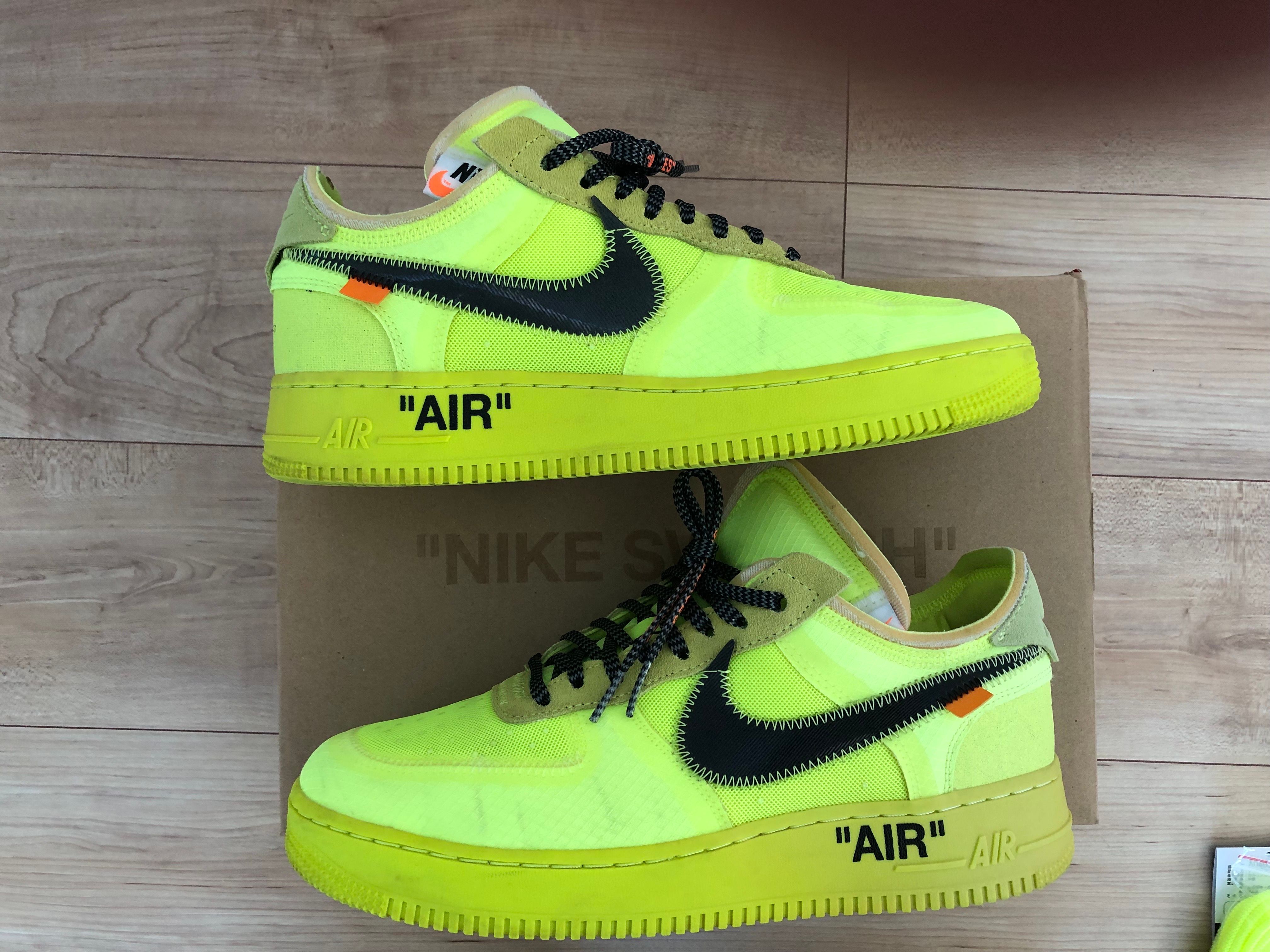Off-White × Nike Air Force 1 Low "Volt"