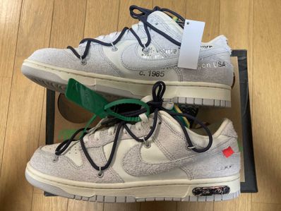 Off-White × Nike Dunk Low "Sail/Neutral Grey/Gridiron"
