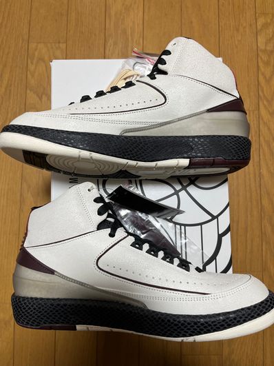 A Ma Maniere × Nike Air Jordan 2 "Airness/Sail and Burgundy"