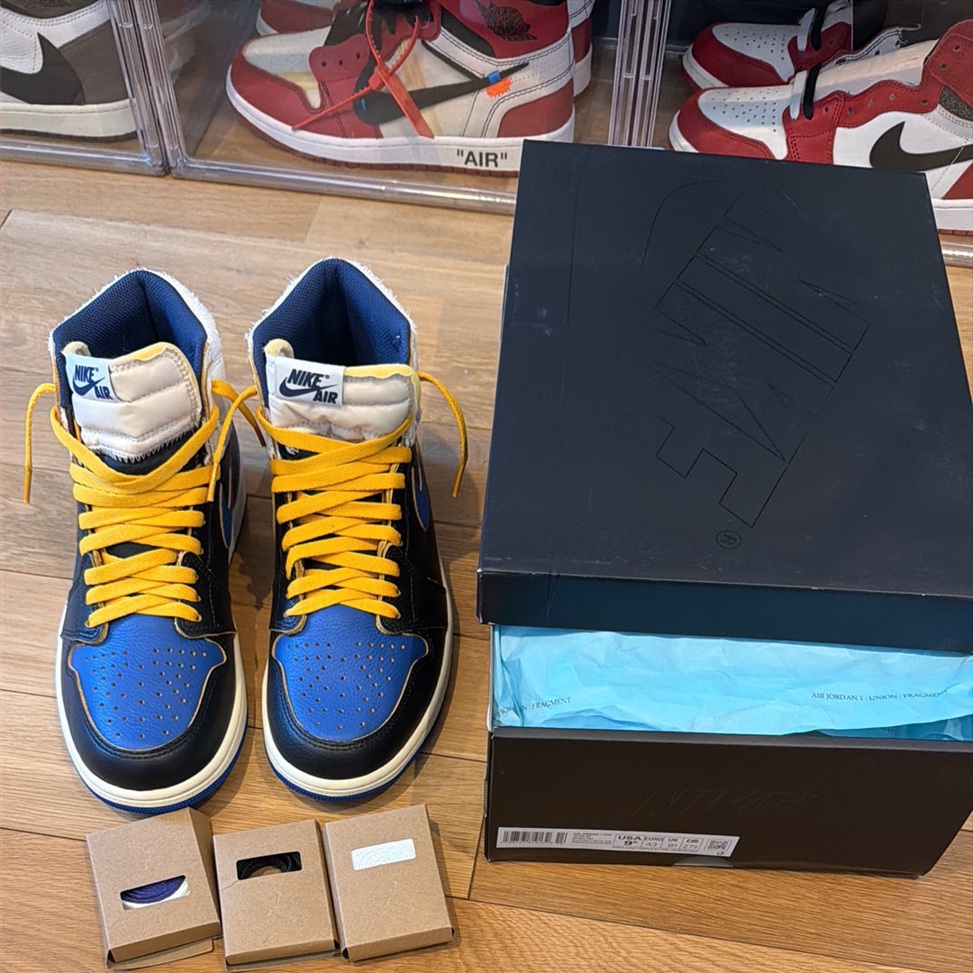 fragment design × UNION × Nike Air Jordan 1 High OG "Sport Royal"