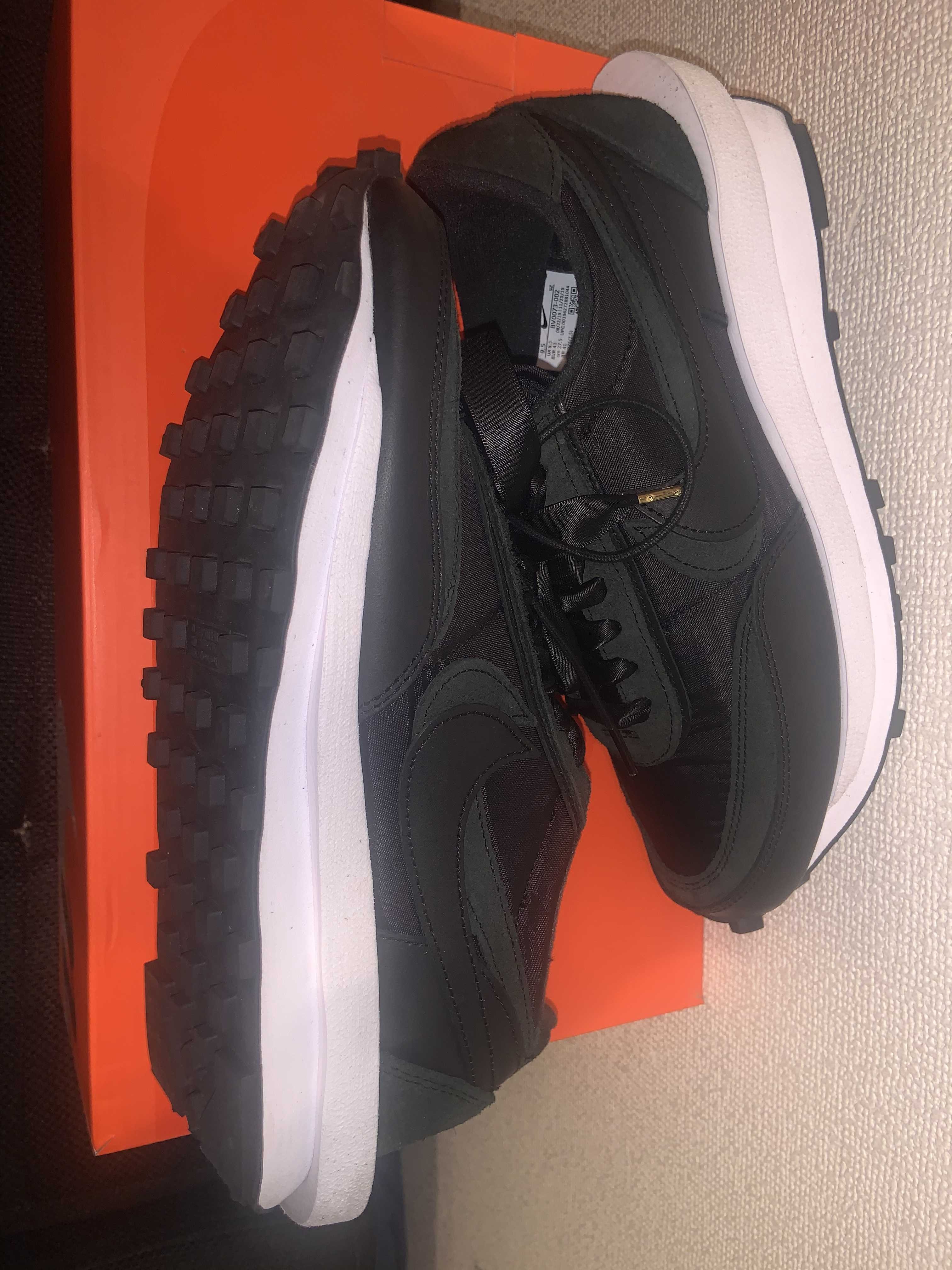sacai × Nike LDV Waffle "Triple Black"