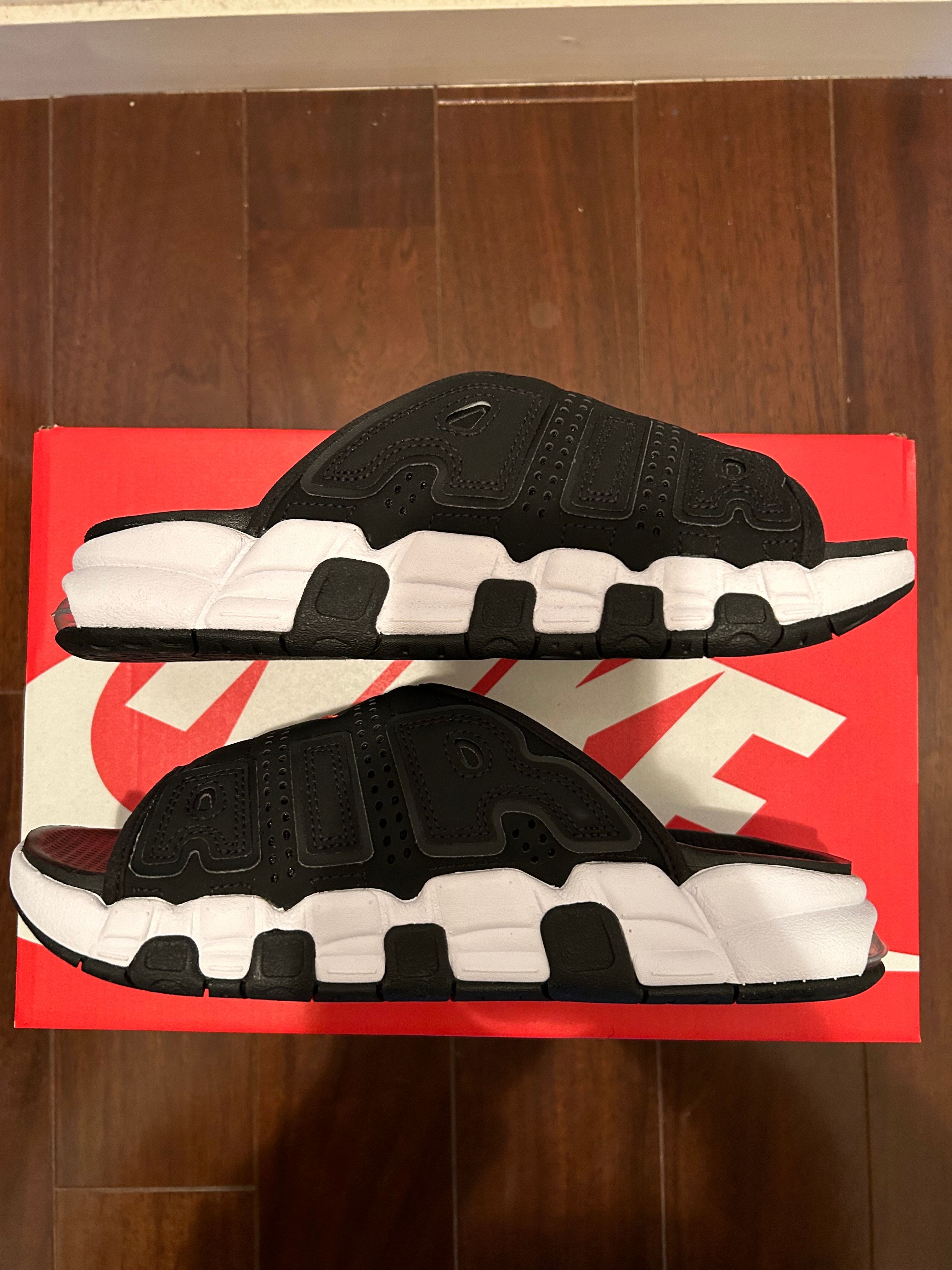 Nike Air More Uptempo Slide "Black/Clear/White"