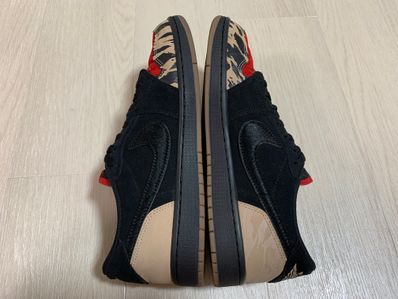 Sole Fly × Nike Air Jordan 1 Low "Black and Sport Red"