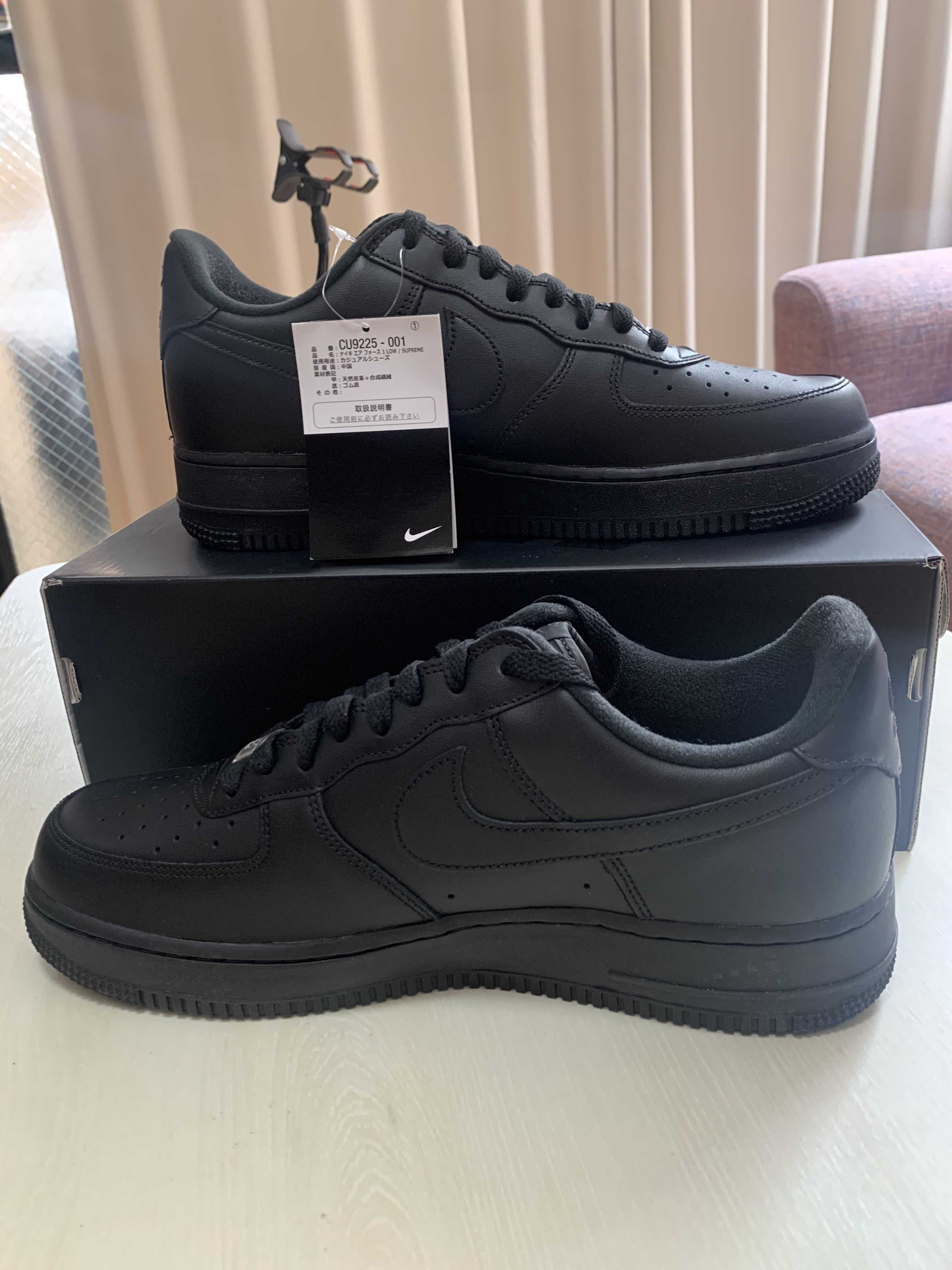 Supreme × Nike Air Force 1 Low "Black"