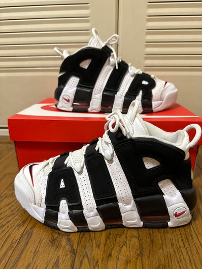 NIKE AIR MORE UPTEMPO "WHITE/BLACK/UNIVERSITY RED"(2020)
