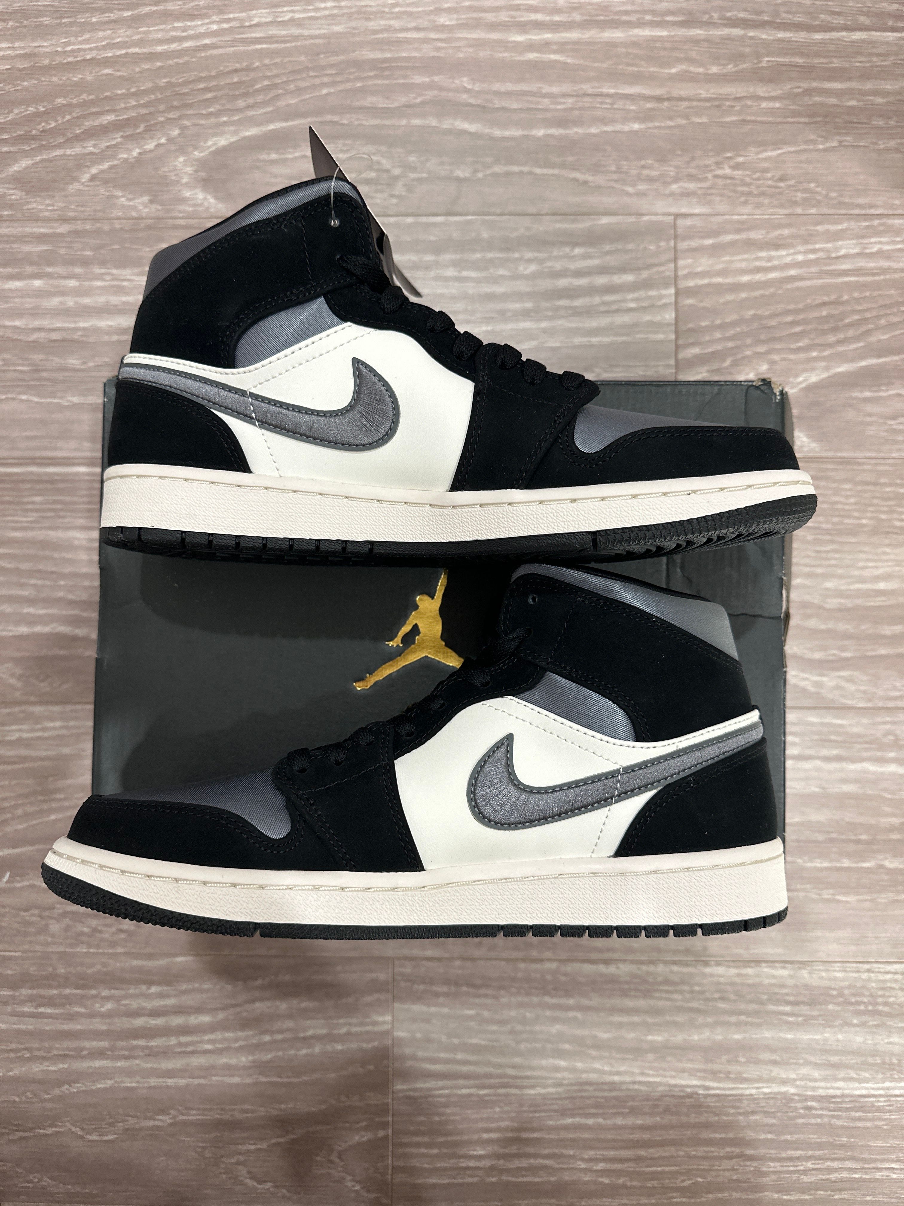 NIKE AIR JORDAN 1 MID SE "WHITE/BLACK/SATIN BLUE"