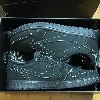 Travis Scott × Nike Air Jordan 1 Low OG SP "Black Phantom"