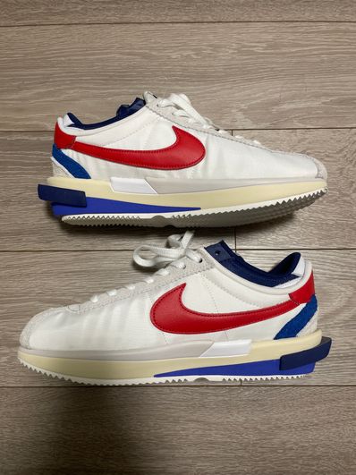 sacai × Nike Zoom Cortez "White and University Red"