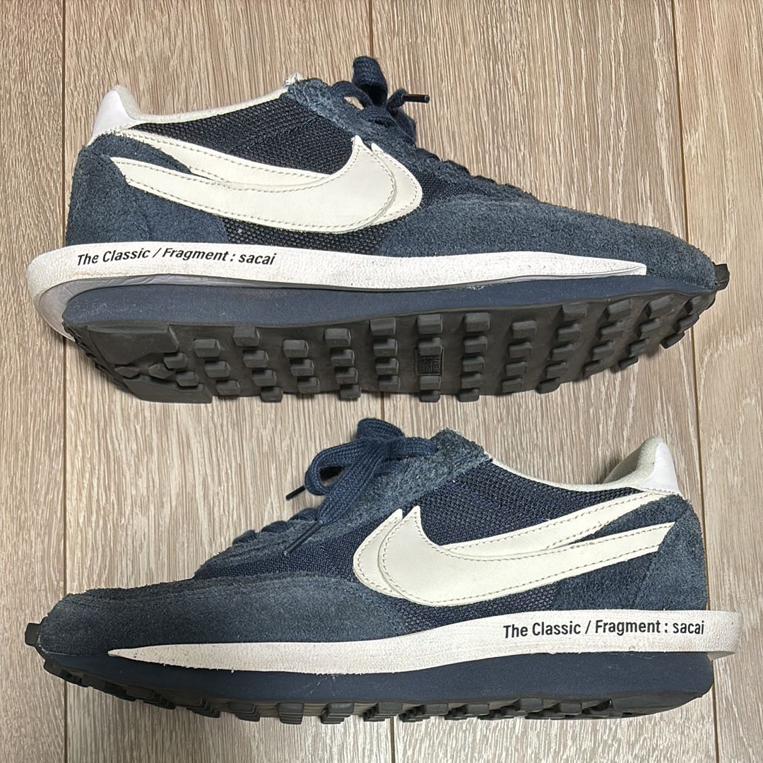 Fragment × sacai × Nike LD Waffle "Blackended Blue"