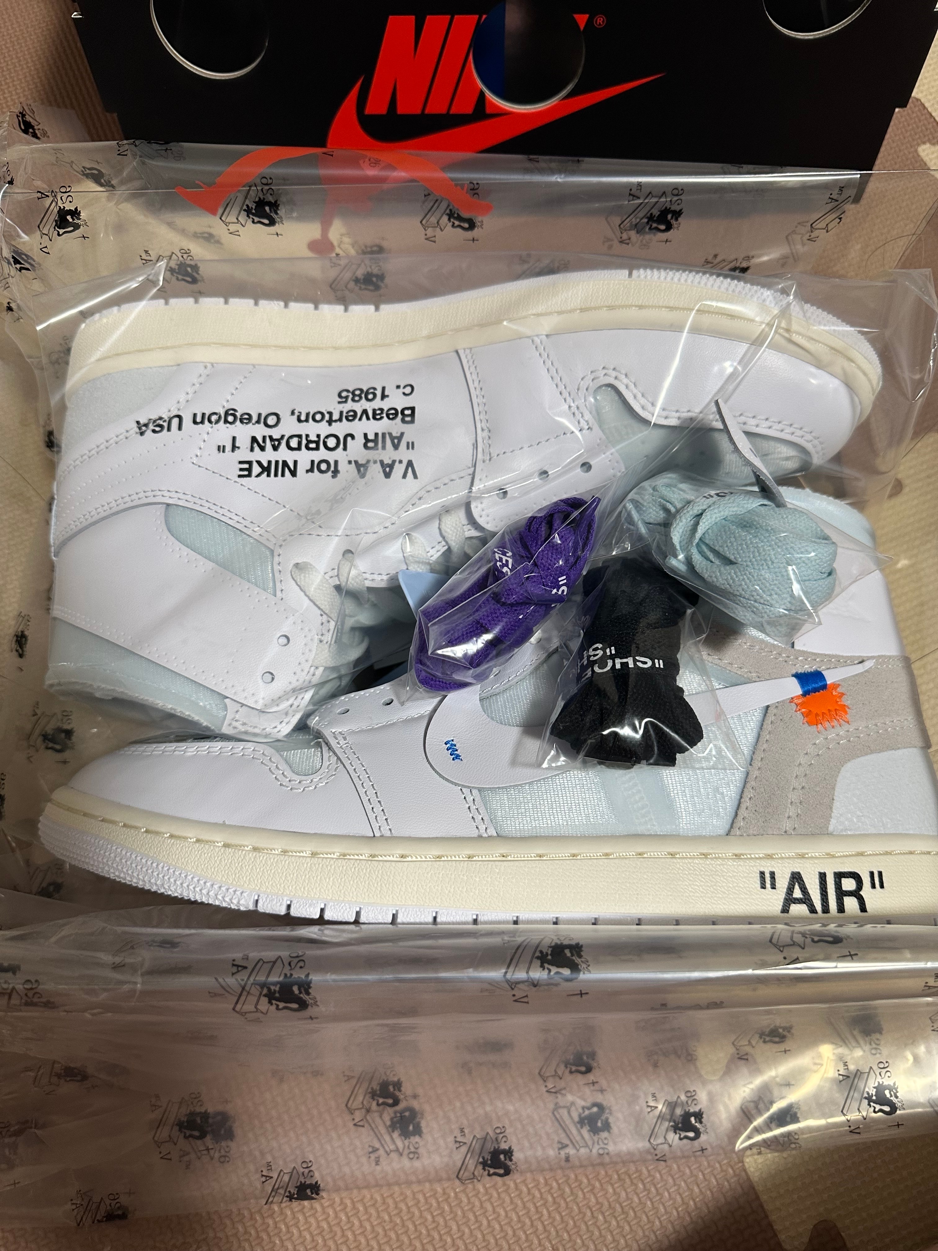 Virgil Abloh Archive (V.A.A.) × Nike Air Jordan 1 Retro High OG "Alaska"