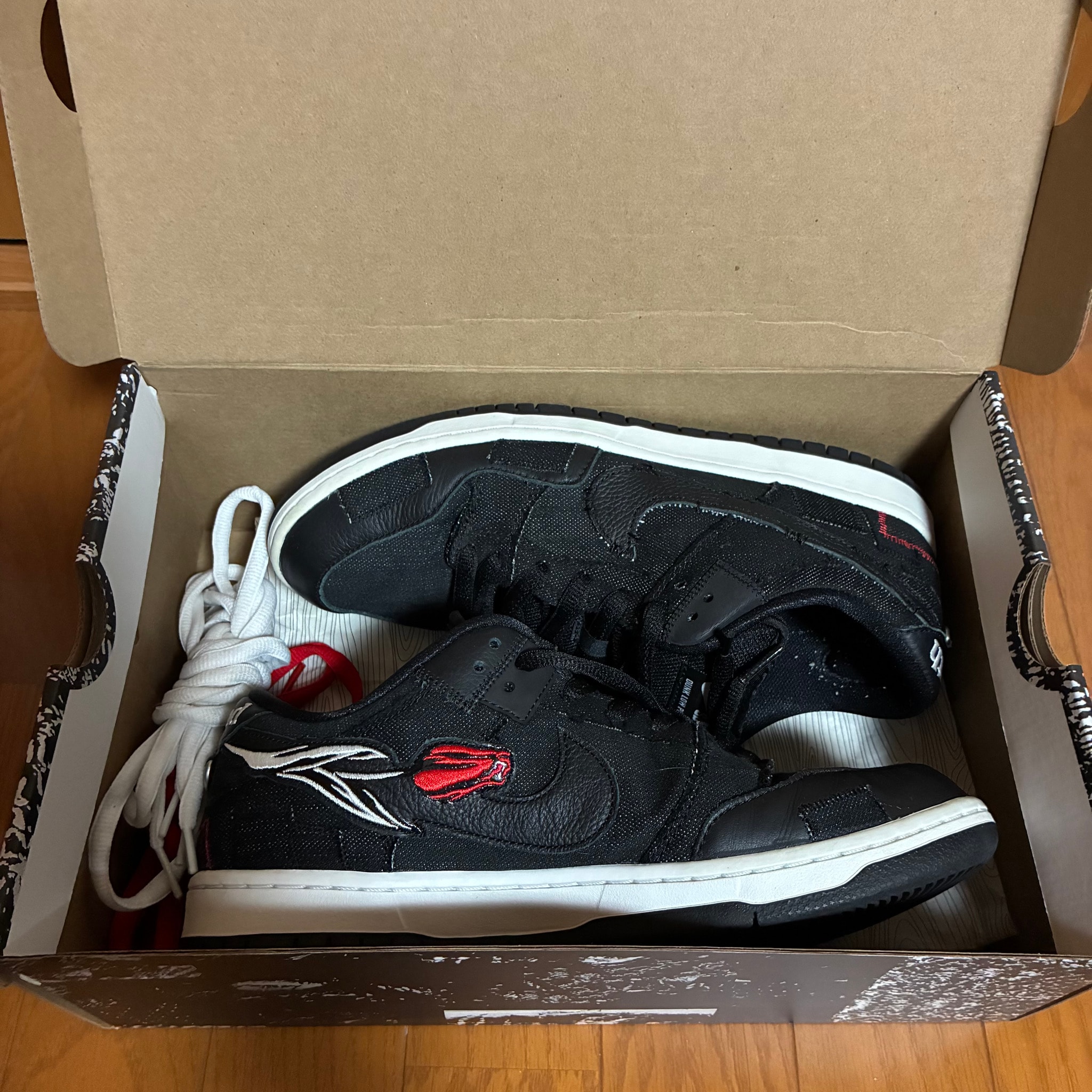 Wasted Youth × Nike SB Dunk Low "Black Denim"(Special Box) / VERDY