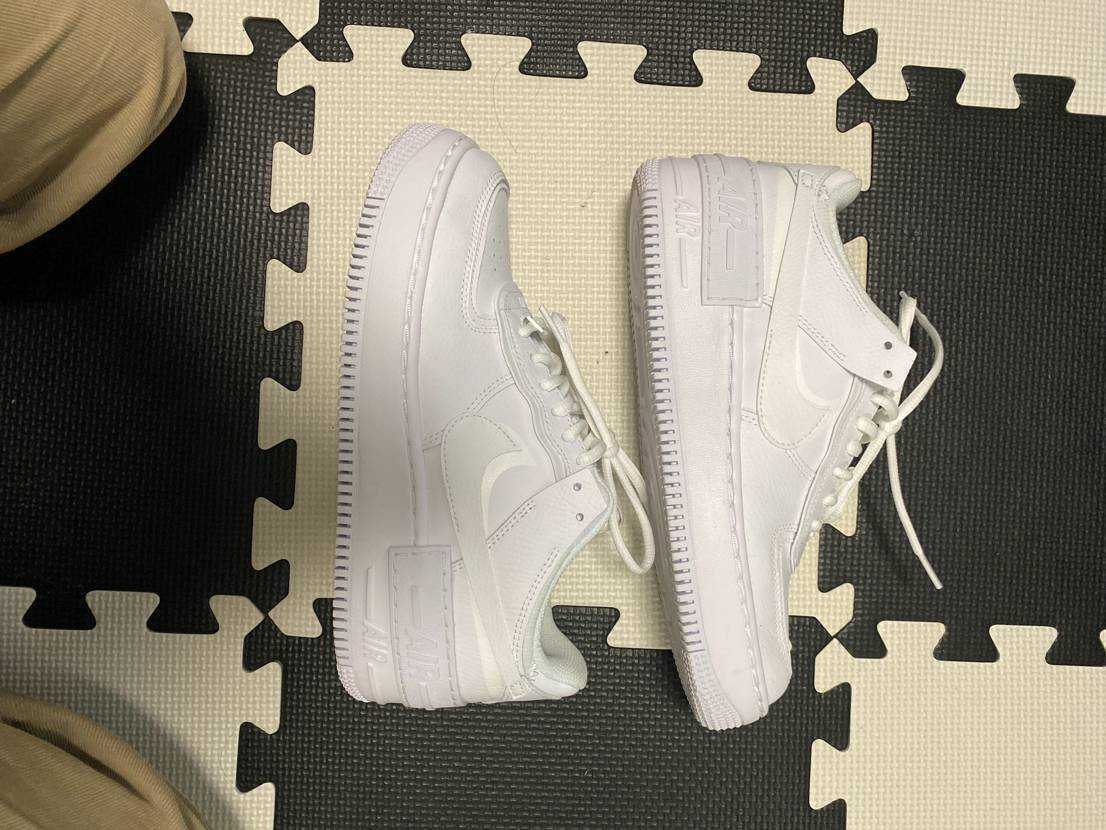 Nike Women's Air Force 1 Low Shadow "Triple White"