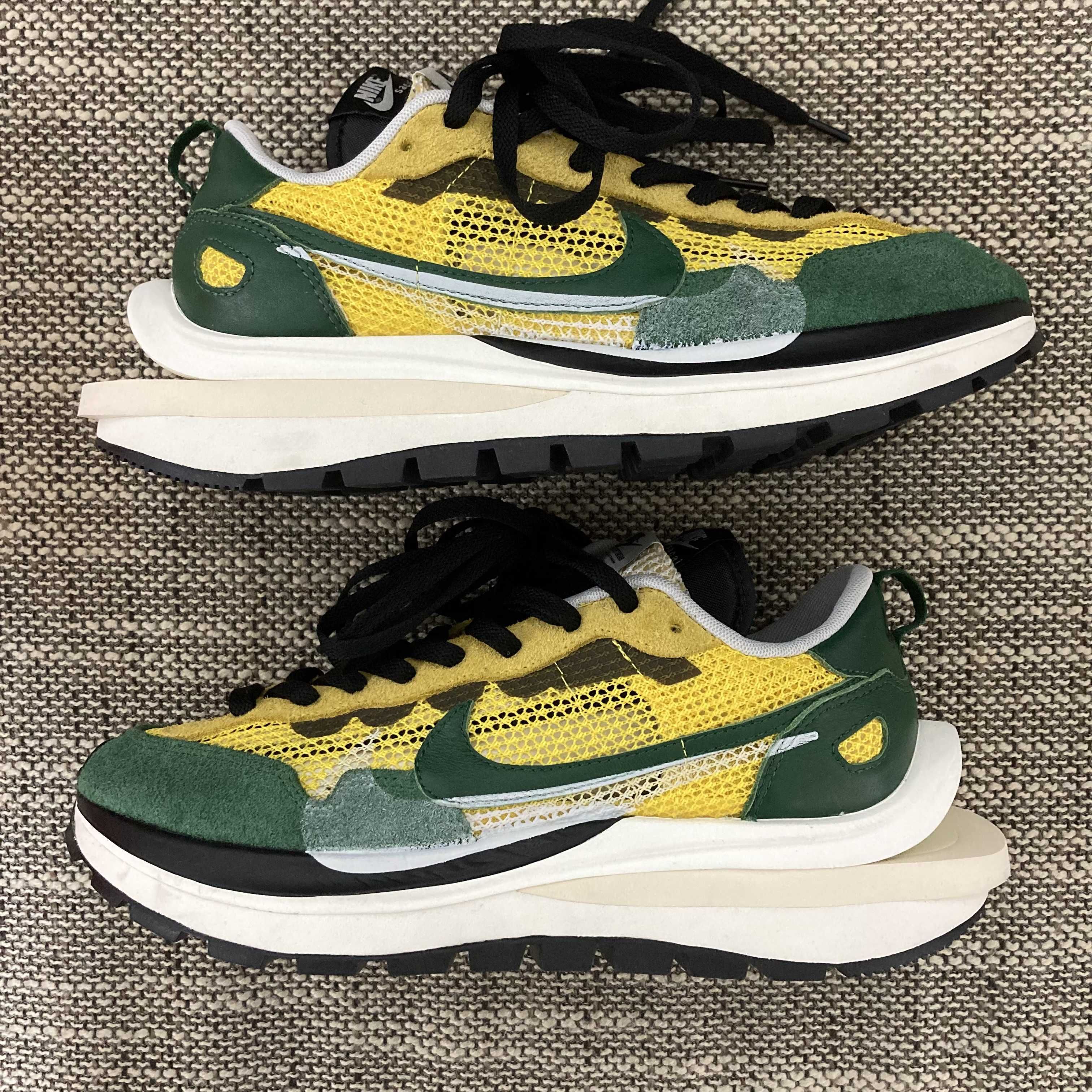 sacai × Nike Vapor Waffle "Tour Yellow/Stadium Green-Sail"