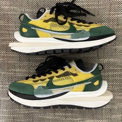 sacai × Nike Vapor Waffle "Tour Yellow/Stadium Green-Sail"