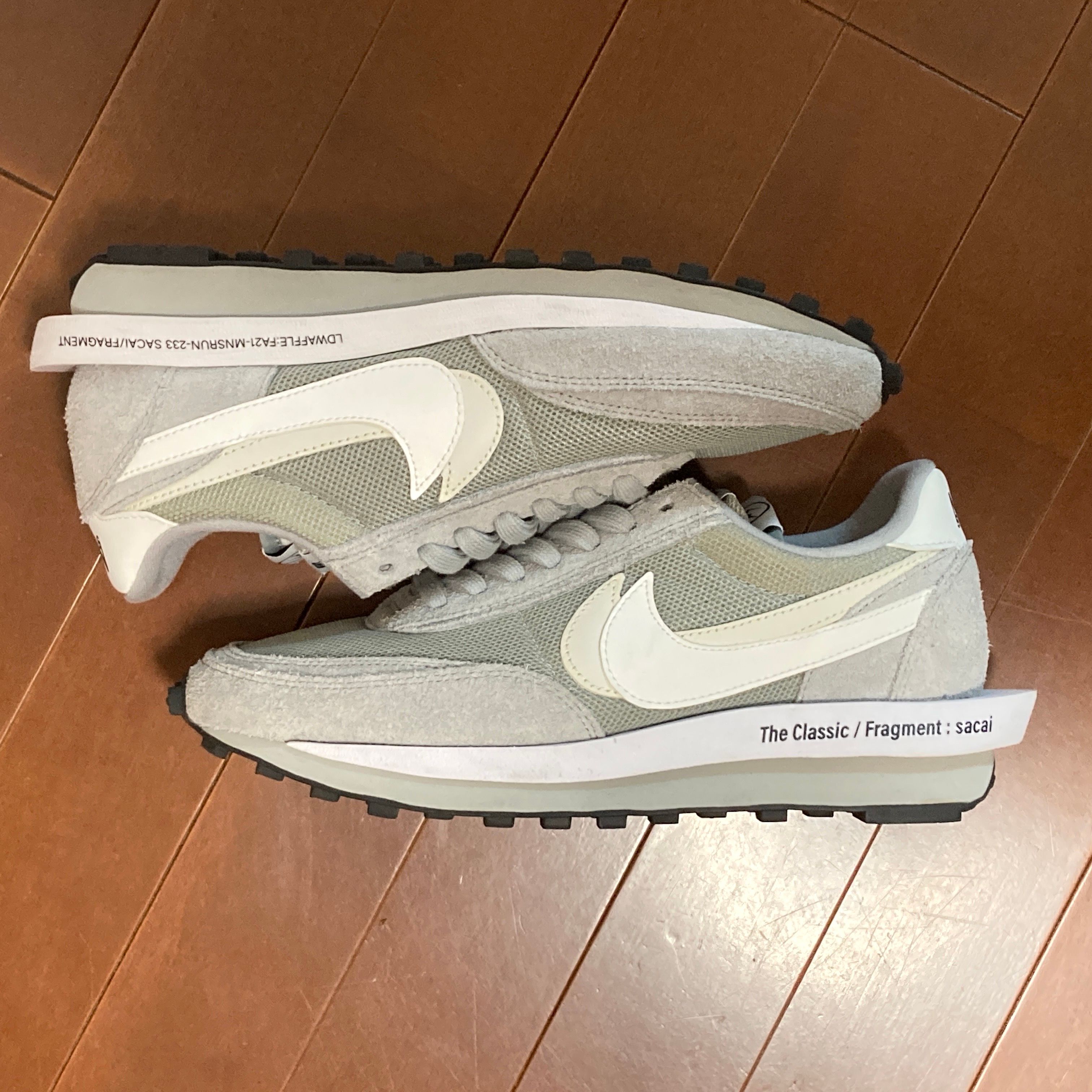 Fragment × sacai × Nike LD Waffle "Light Smoke Grey"