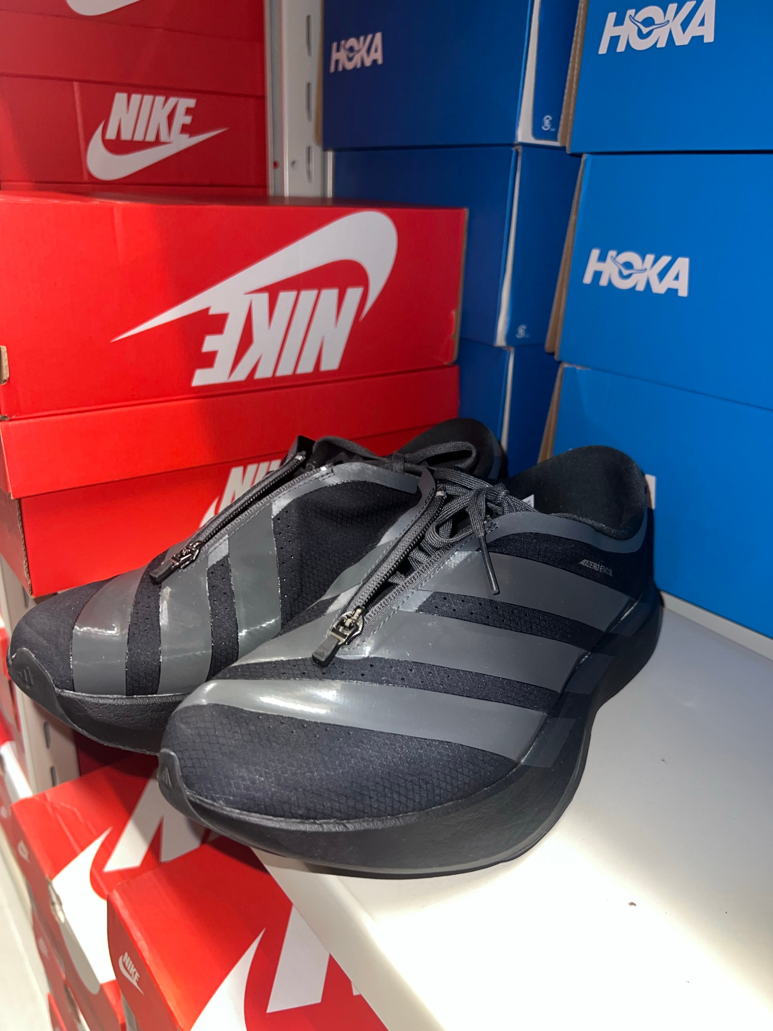 adidas Adizero Evo SL Zip "Core Black/Grey Six"
