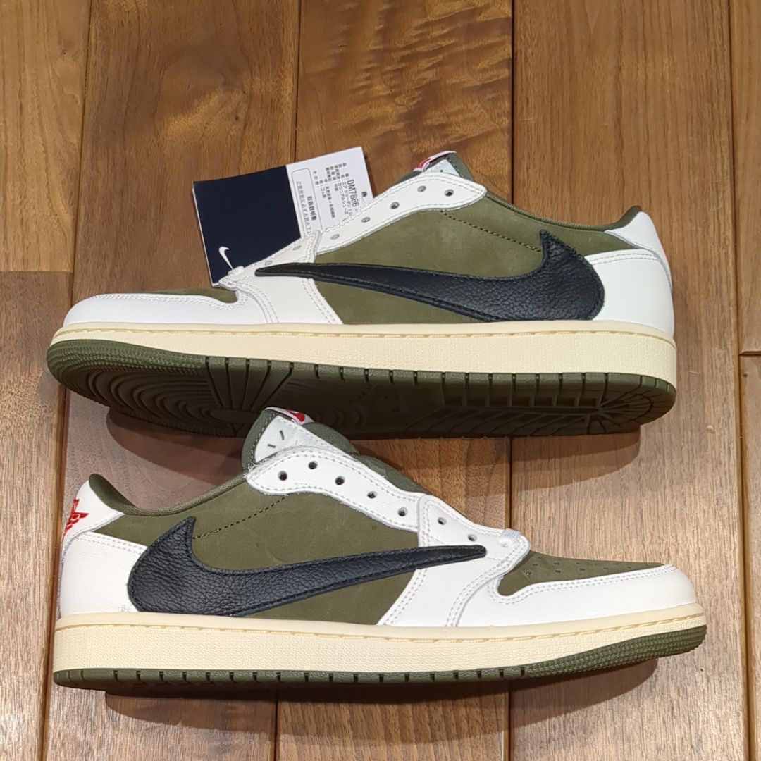 Travis Scott × Nike Air Jordan 1 Low OG SP "Reverse Olive"