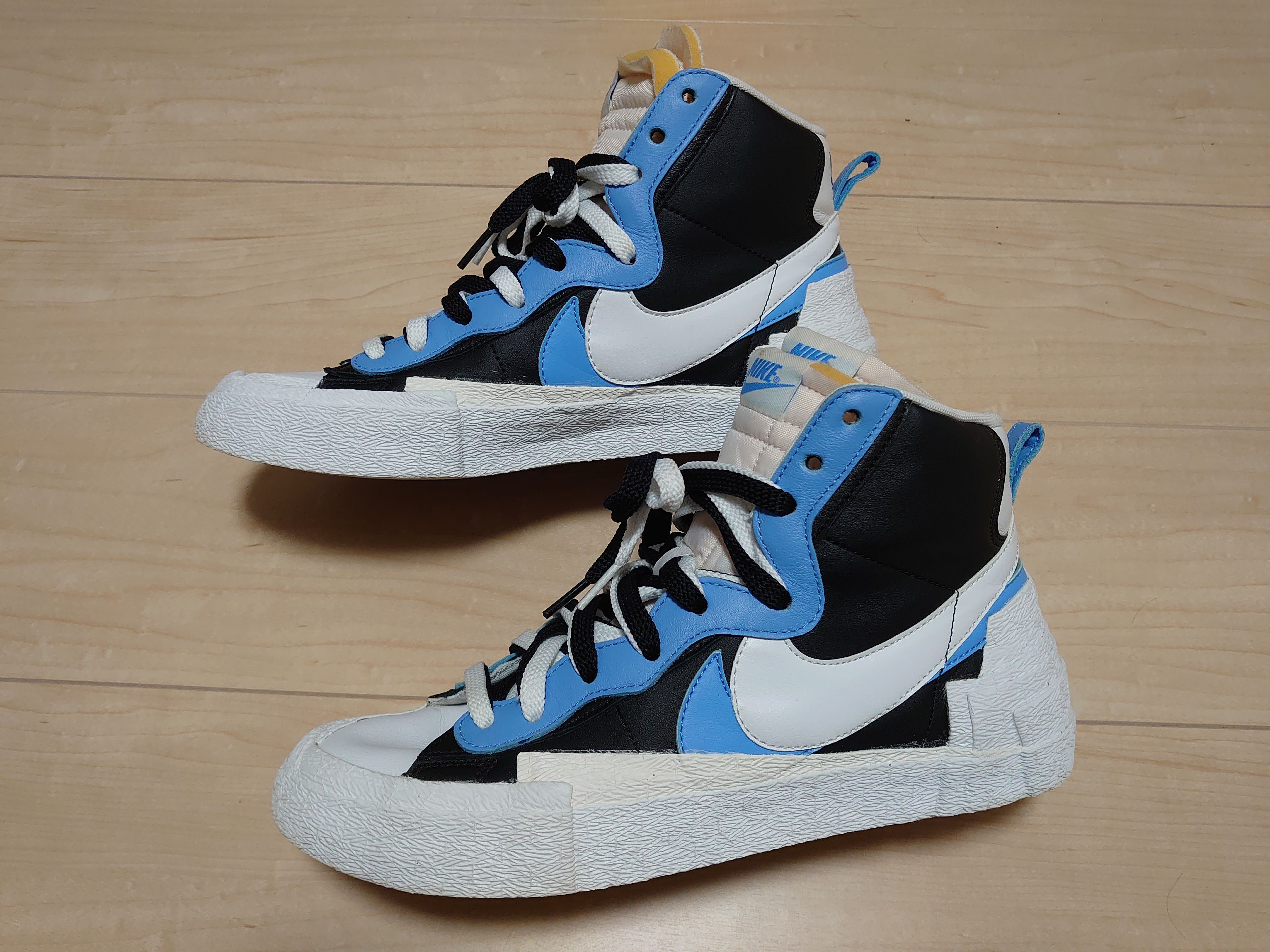 sacai × NIKE BLAZER MID "BLACK / BLUE"