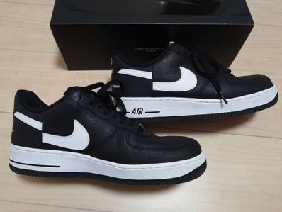 Supreme × COMME des GARCONS SHIRT × Nike Air Force 1 Low "Black/White" (2018)