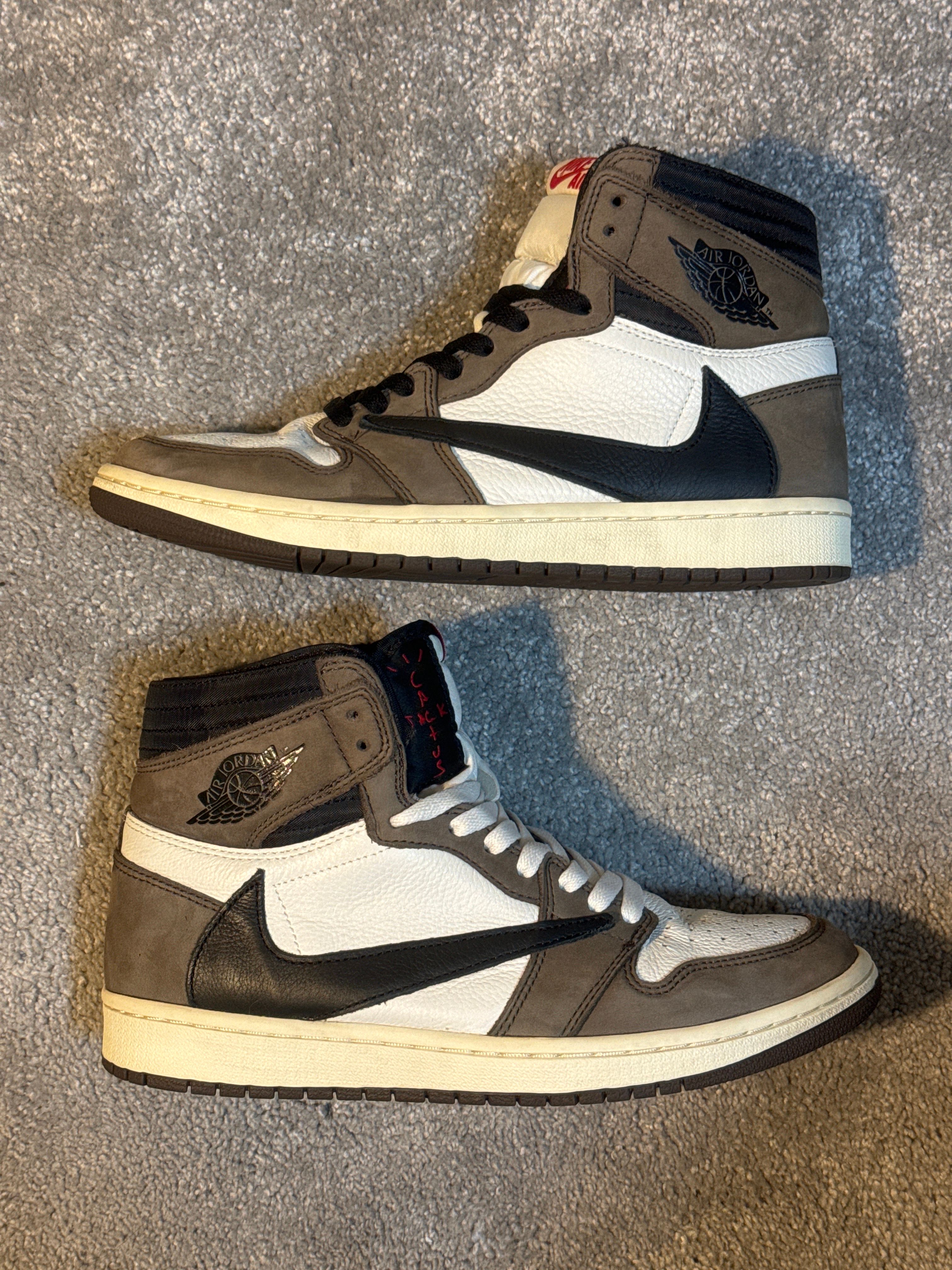 Travis Scott × Nike Air Jordan 1 Retro High OG TS SP "Sail/Dark Mocha"