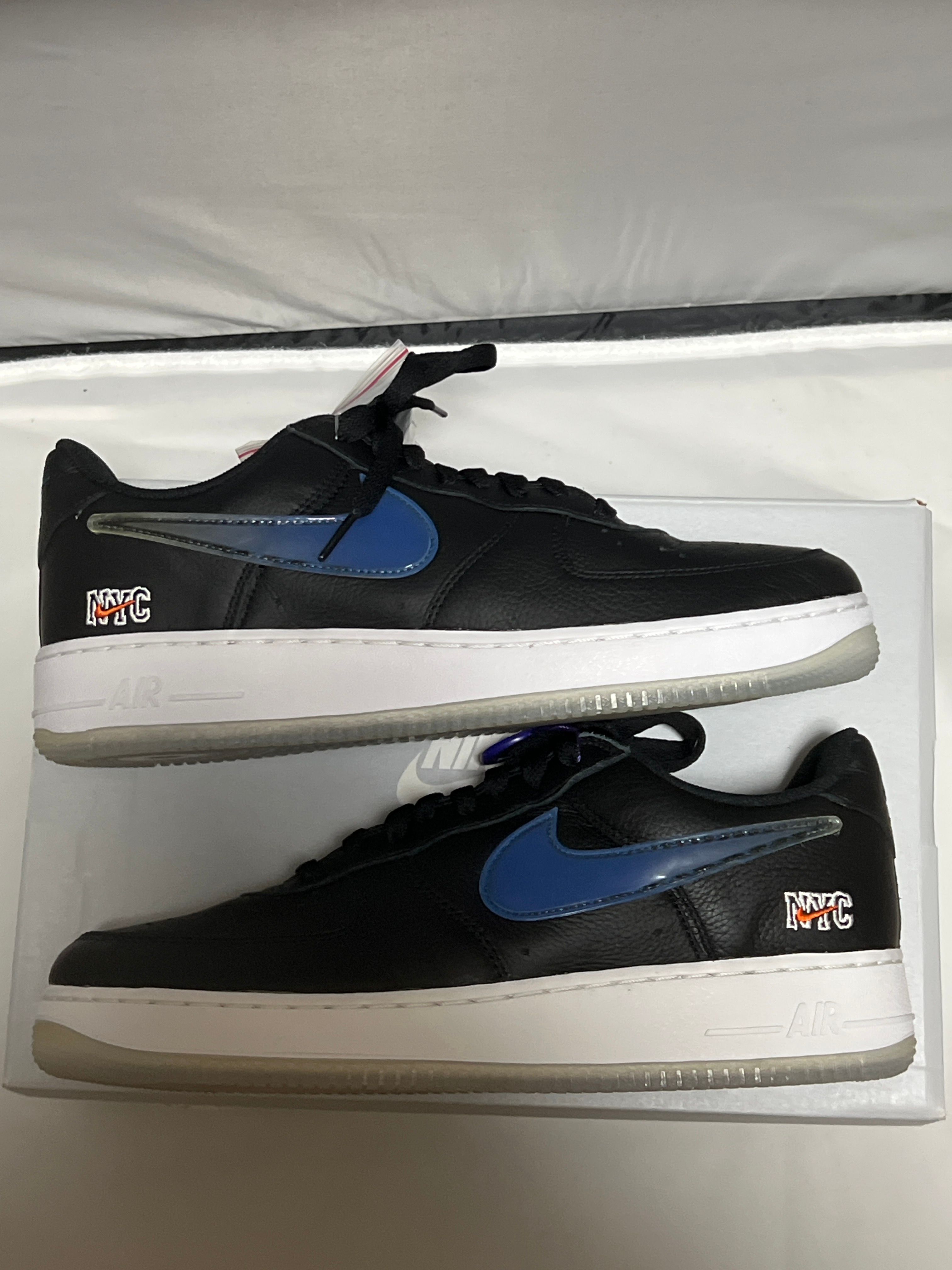 KITH × Nike Air Force 1 Low New York Knicks "Black/Brilliant Orange/Rush/Brilliant White"